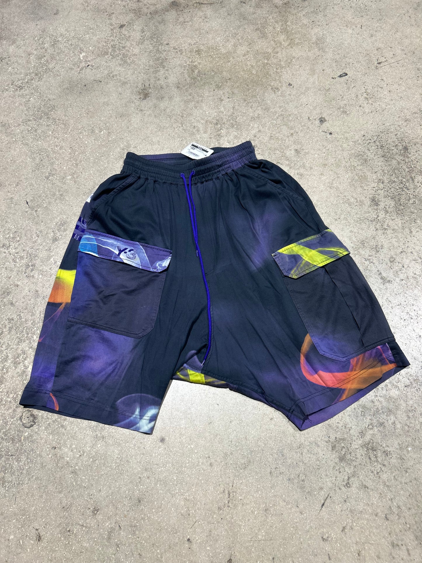 Y-3 Pod Shorts - Purple/Multi Size Small