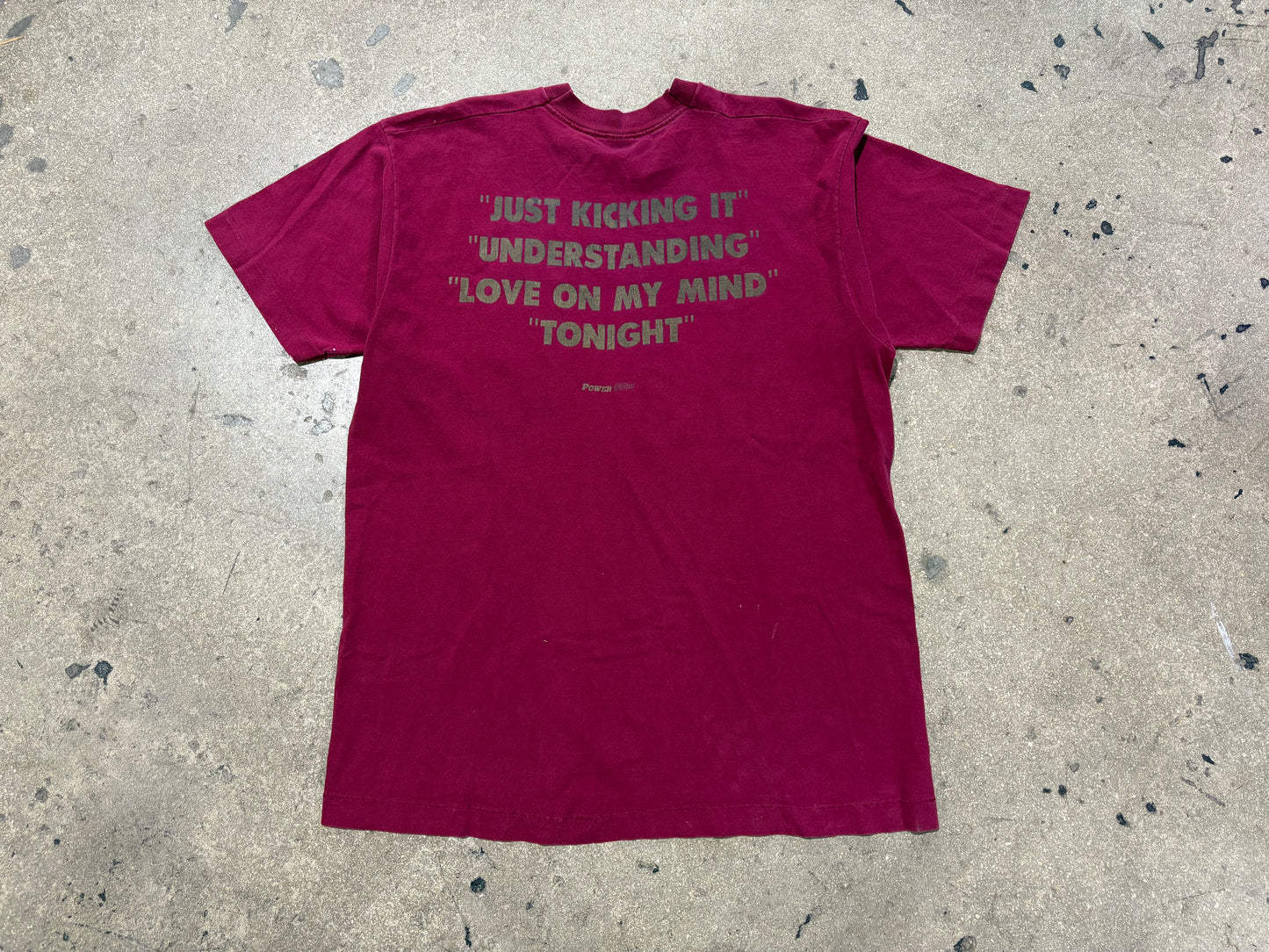 Xscape Power 99fm Tee - Maroon Size XL