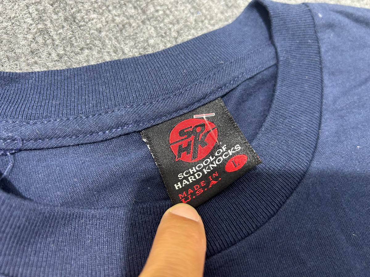 SOHK School Of Hard Knocks Tee - Navy Size Large