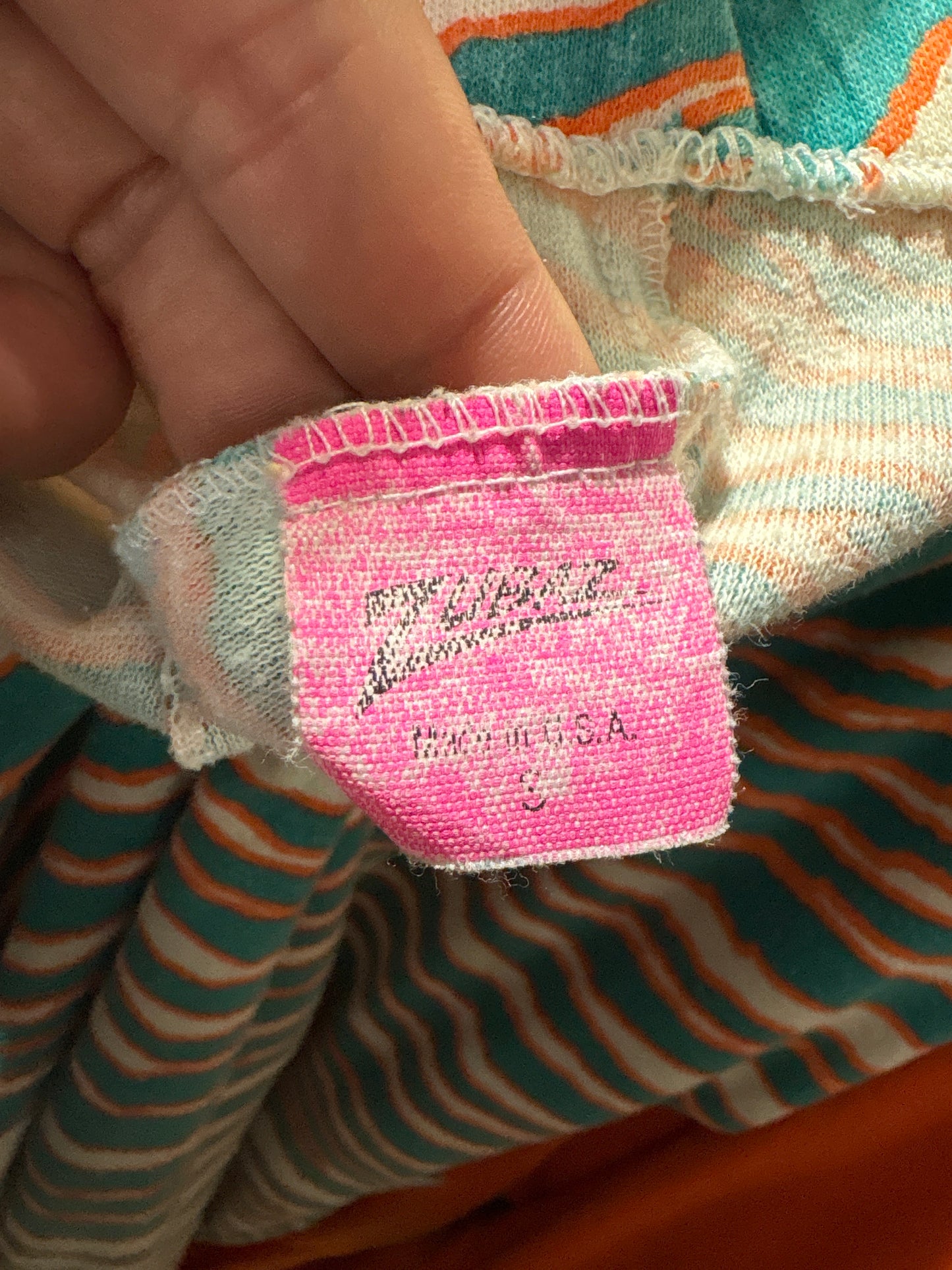 Zubaz Miami Dolphins Zebra Pattern Sweatpants - Teal/Orange Size Small