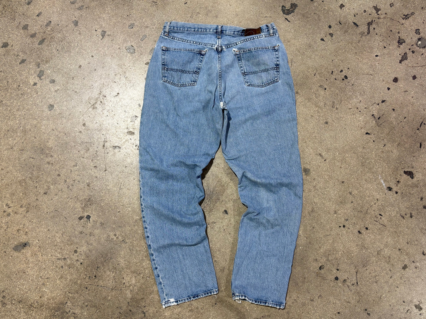 Distressed RRL Denim - Light Wash Size 38x32