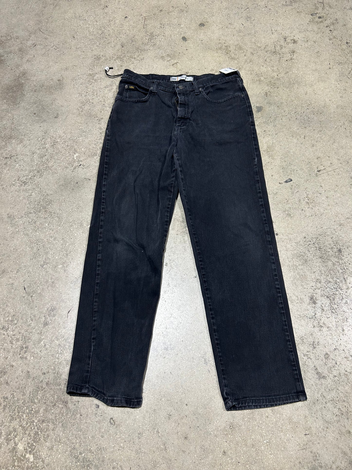 Lee Relaxed Fit Jeans - Black Size 34x32