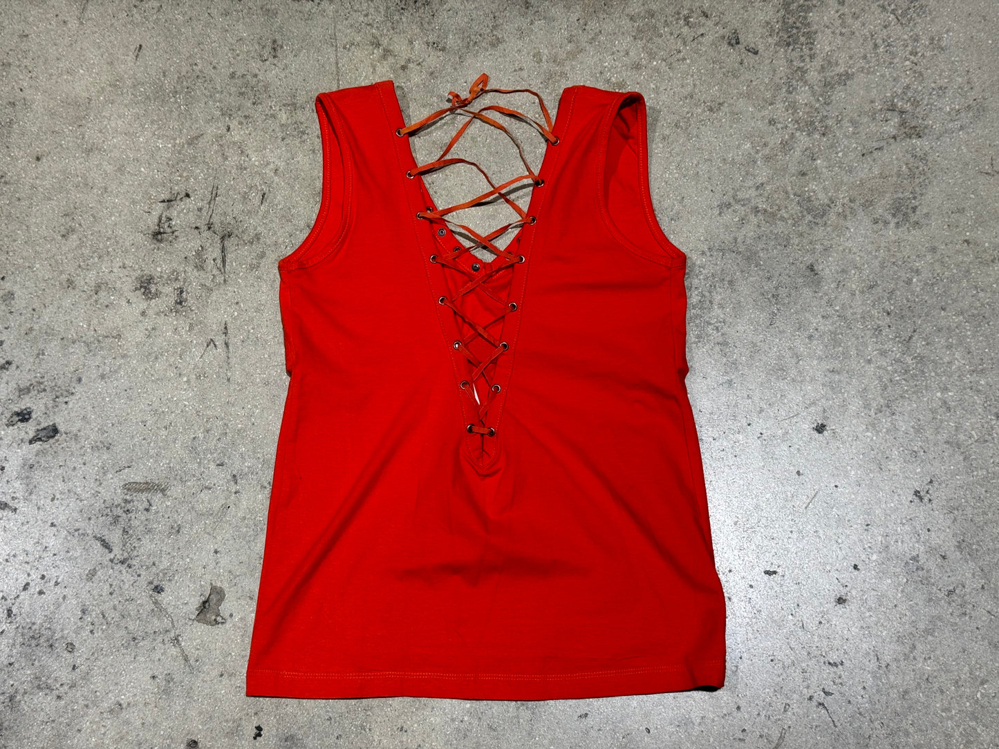 Women's Laconia, NH Bike Week Tank - Orange Size Medium