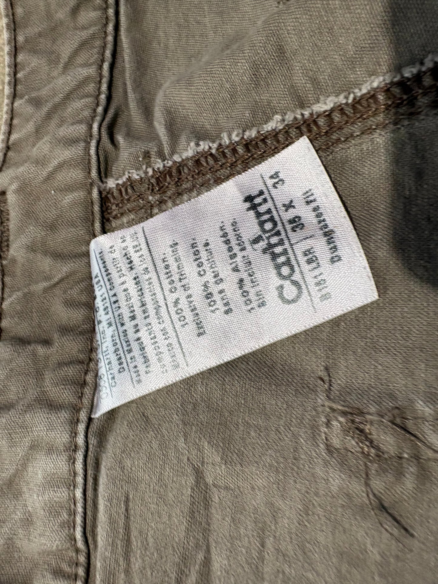 Carhartt Carpenter Work Pants - Faded Brown Size 35 x 34