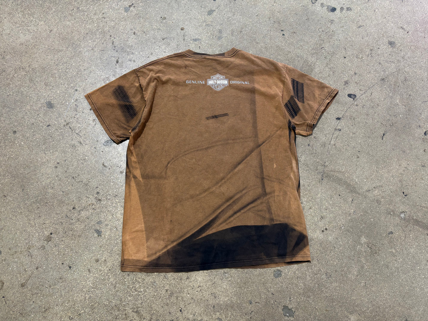 Harley Davidson Twins Have More Fun Tee - Brown Size XL