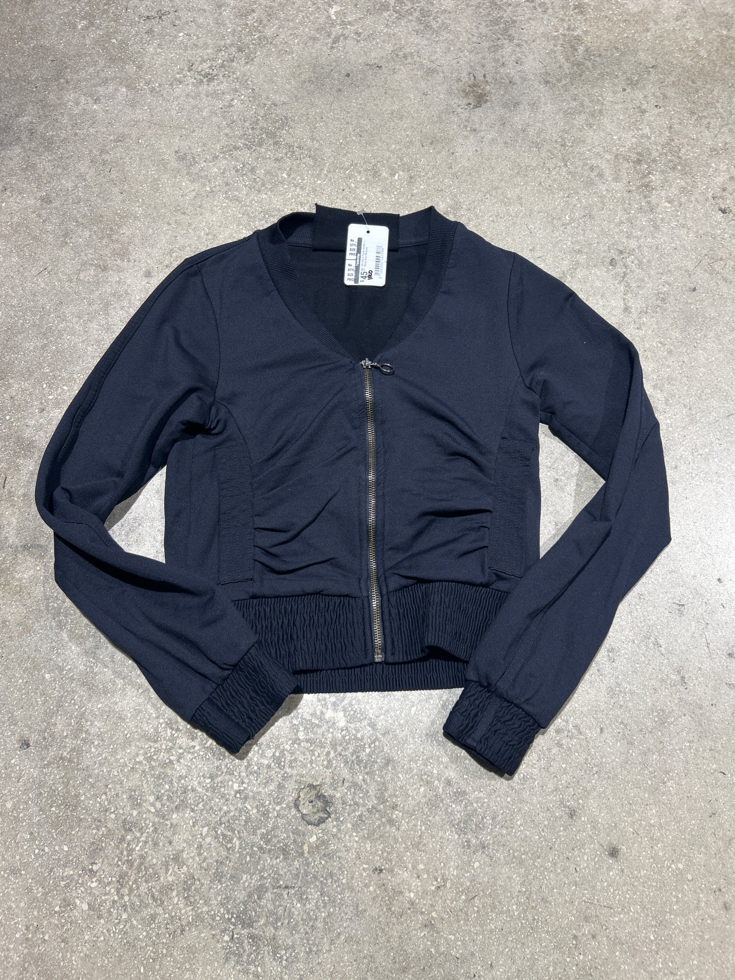 Women's Track Jacket - Black Size Medium