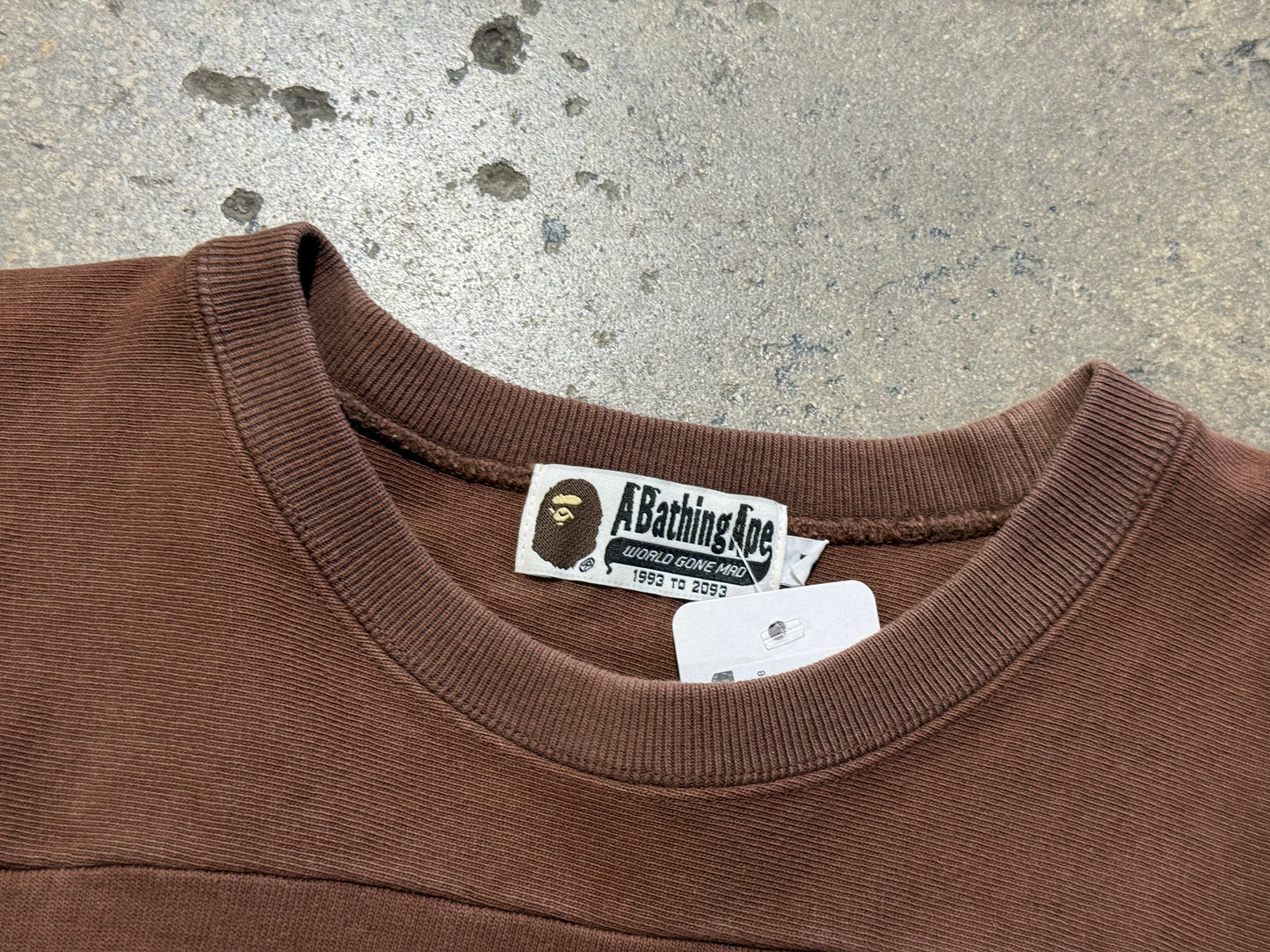 00s Bape A Bathing Ape Football Top - Brown Size Medium