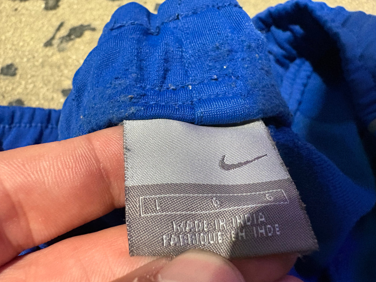 Nike Track Pants - Blue Size Large
