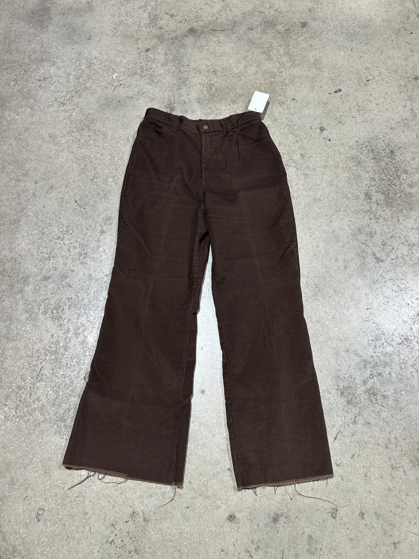 Womens 70s Levis Corduroy Pants - Brown Size 12
