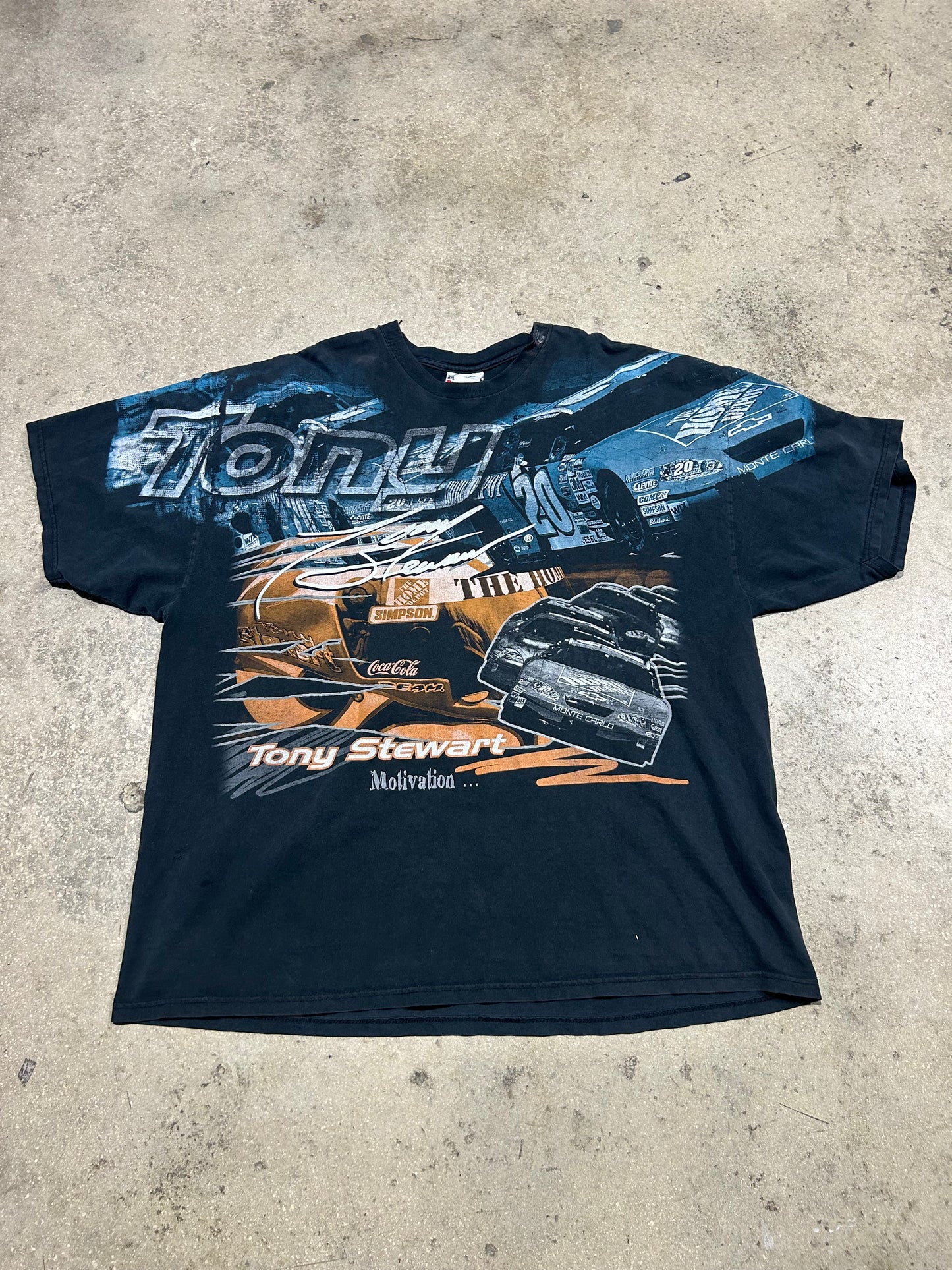 Nascar Tony Stewart AOP - Navy Size XXL