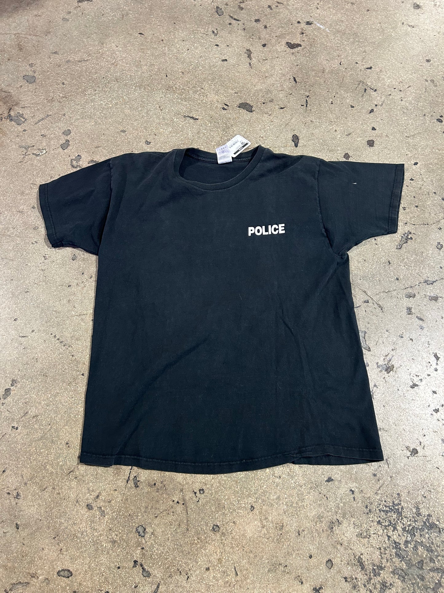 Police Spread Em Tee - Black Size XL