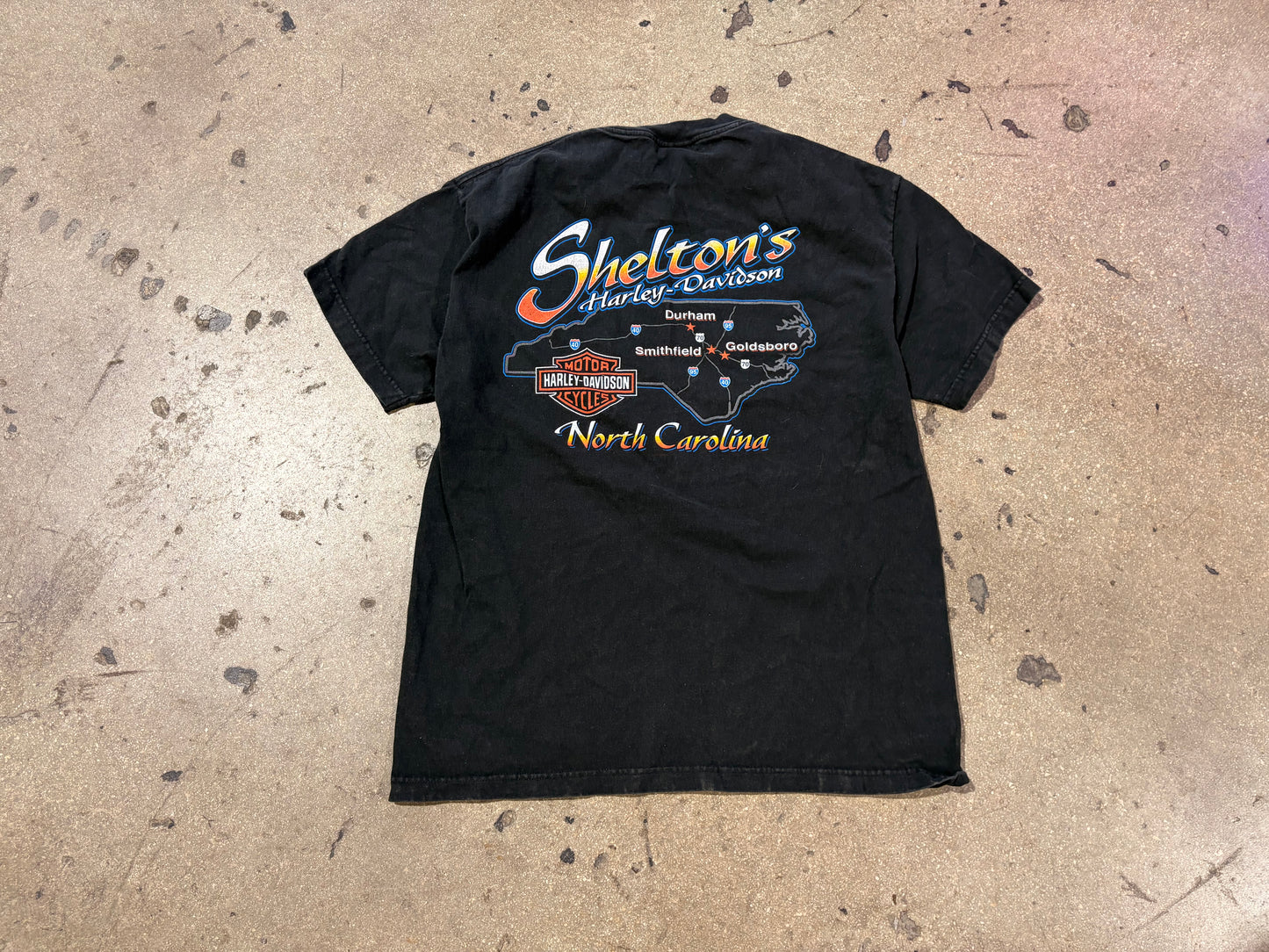 2002 Harley Davidson I Got Mine Tee - Black Size Large