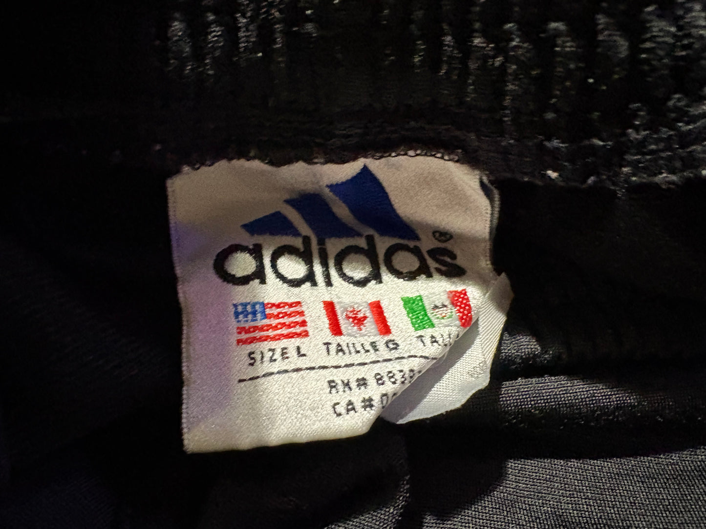 Adidas Breakaway Track Pants - Black / White Size Large