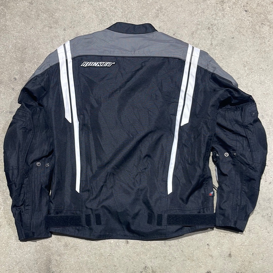 Joe Rocket Motorcycle Jacket - Grey/Black Size Medium