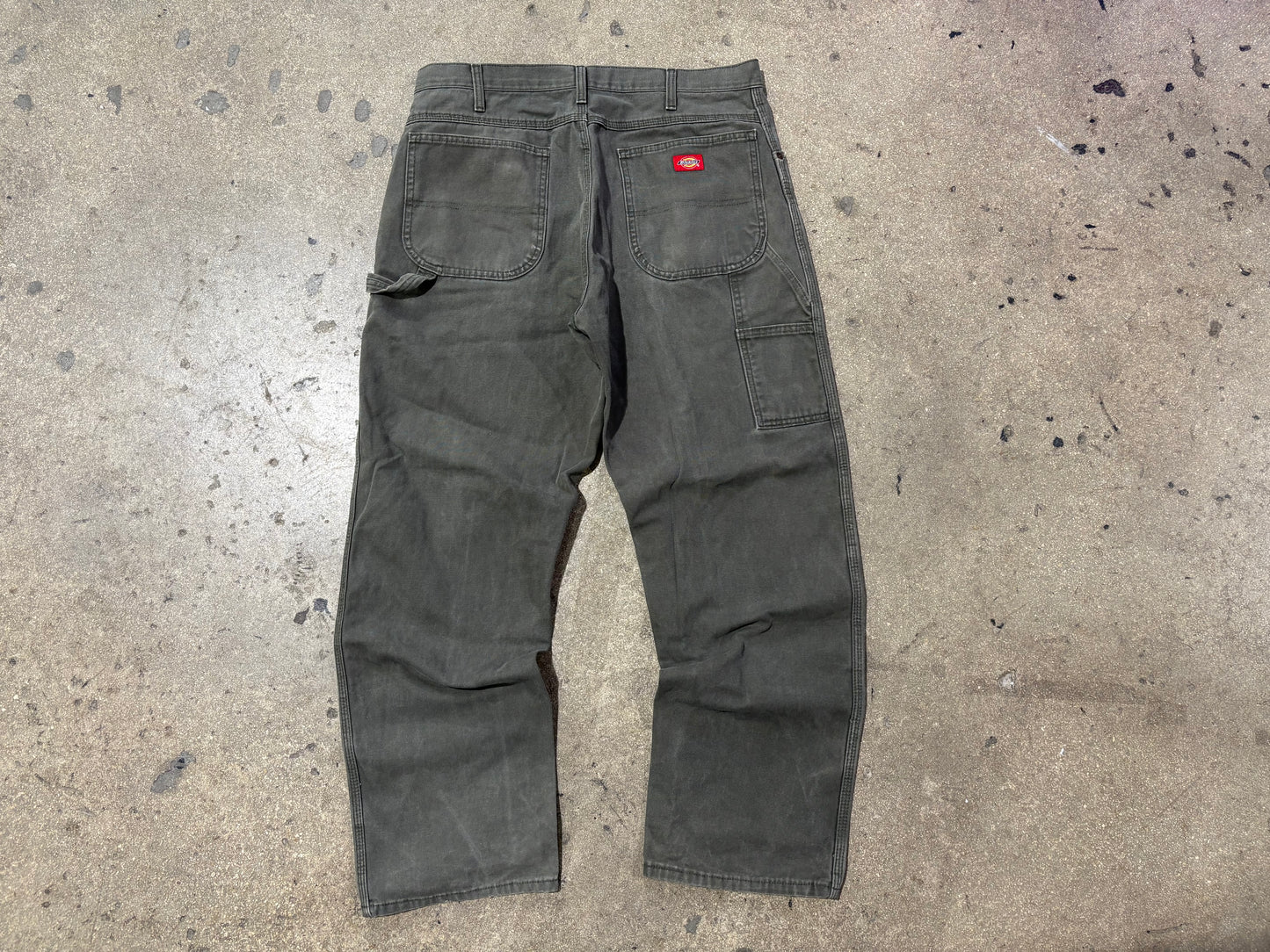 Dickies Carpenter Work Pants - Olive Size 36 x 32