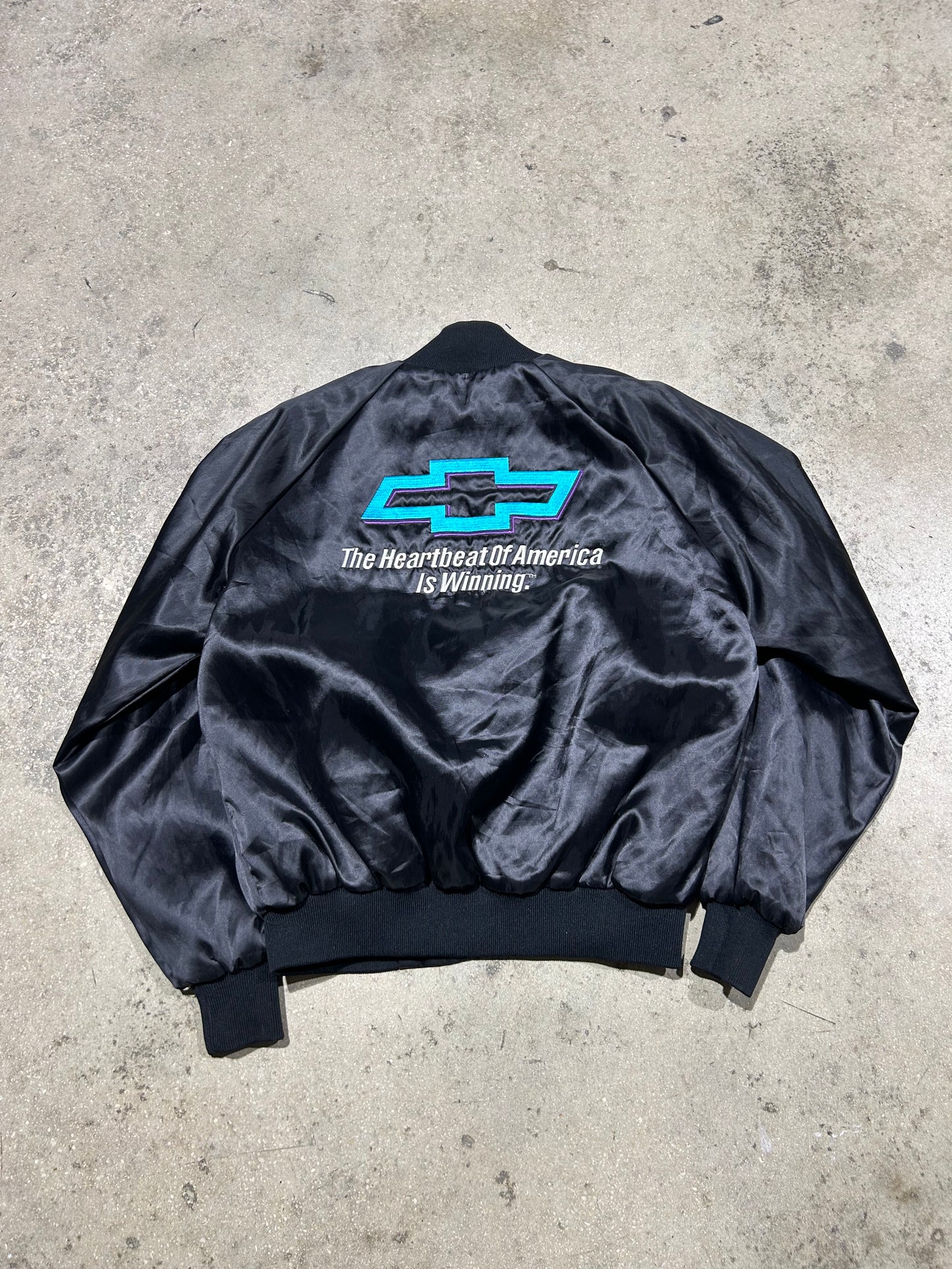 Chevrolet The Heart Beat Of America Jacket - Black Size Large