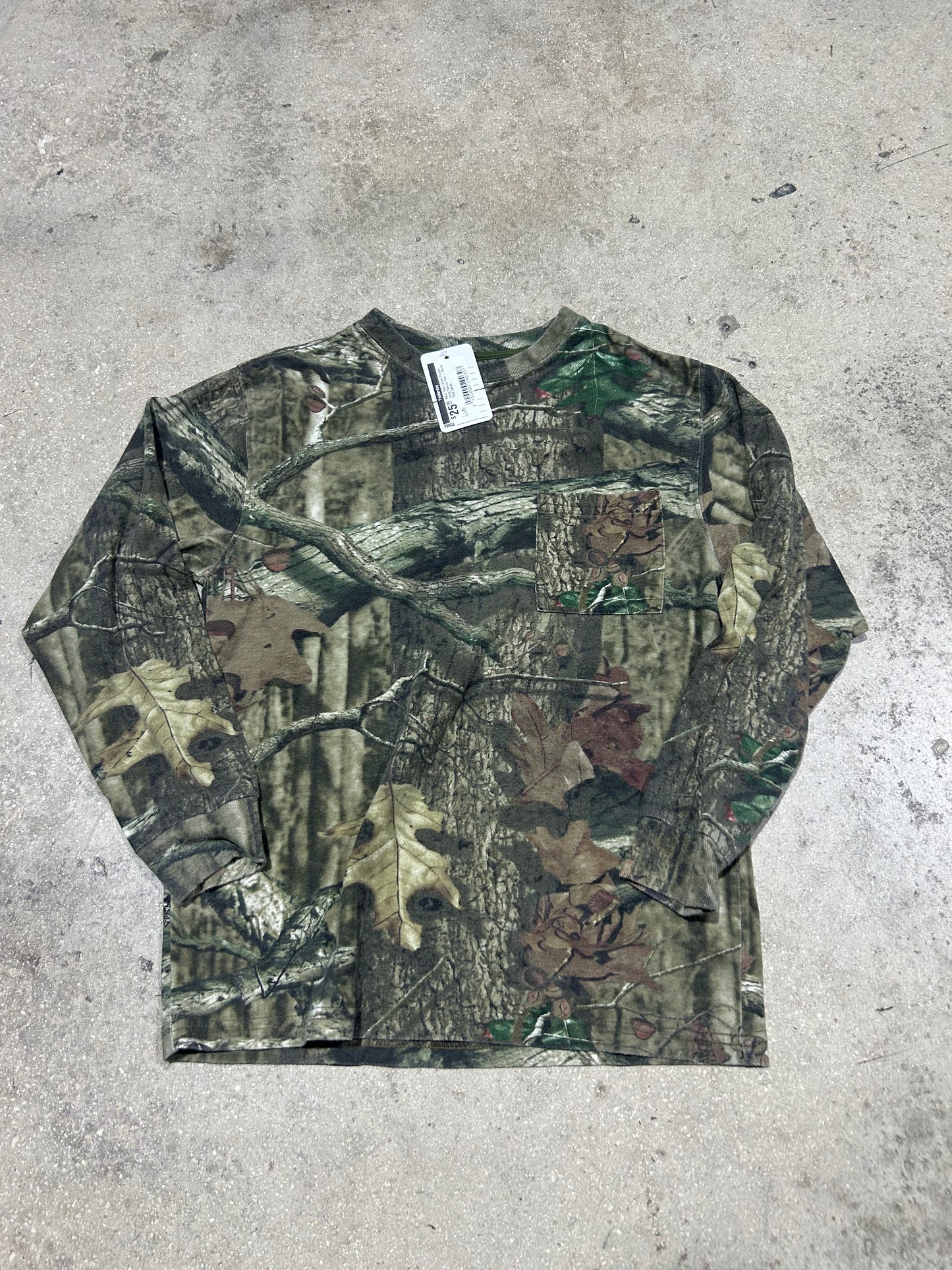 Real Tree Camo Pocket Long Sleeve Tee - Multi Size Large