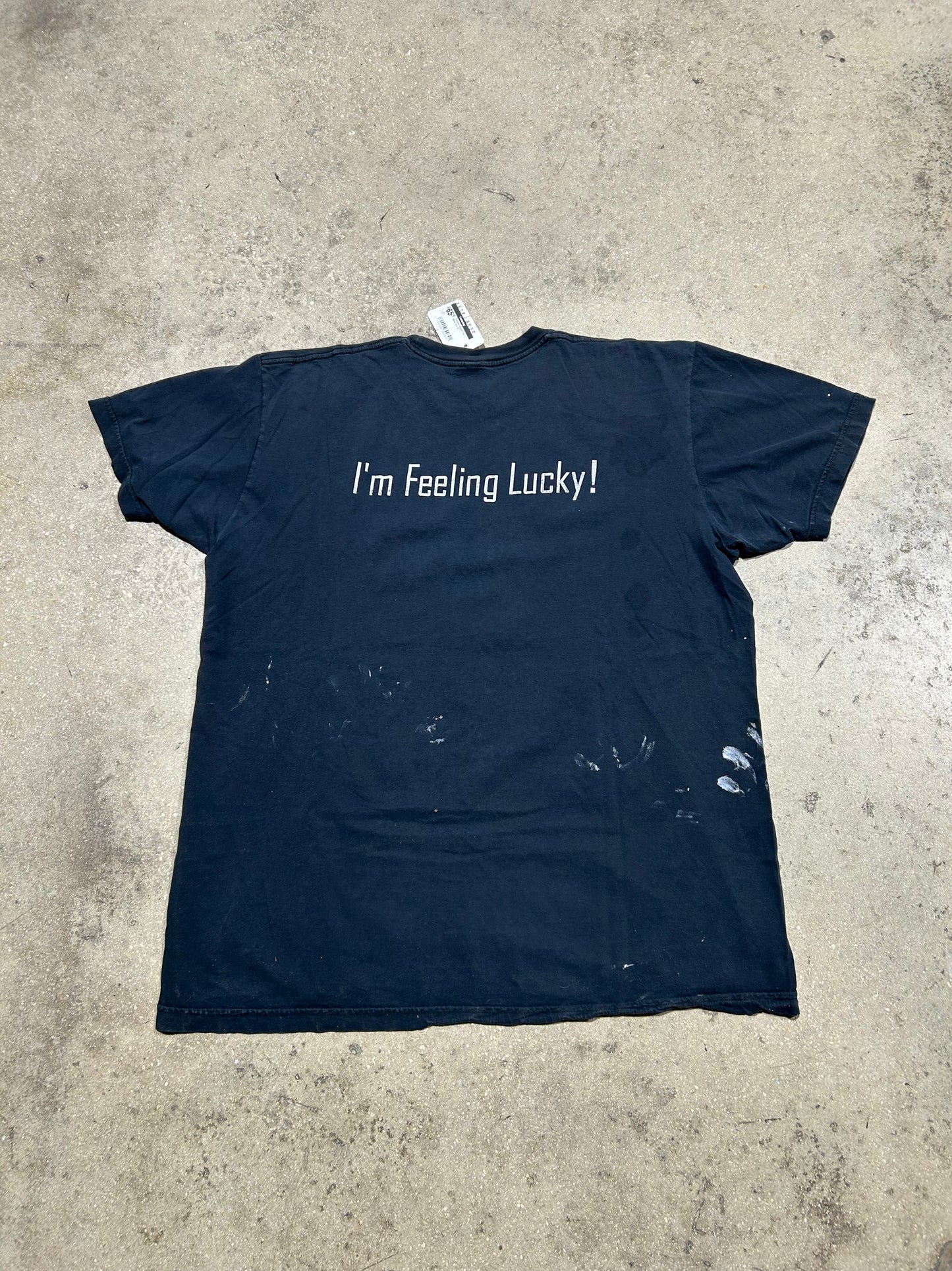 Thrashed Google Tee - Black Size XL