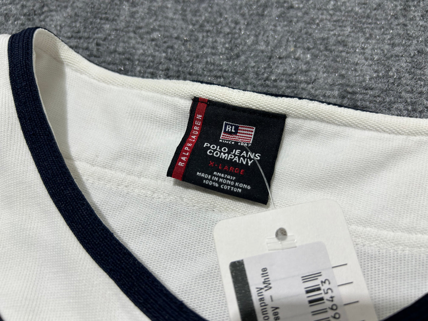 Polo Jeans Company Baseball Jersey - White Size XL