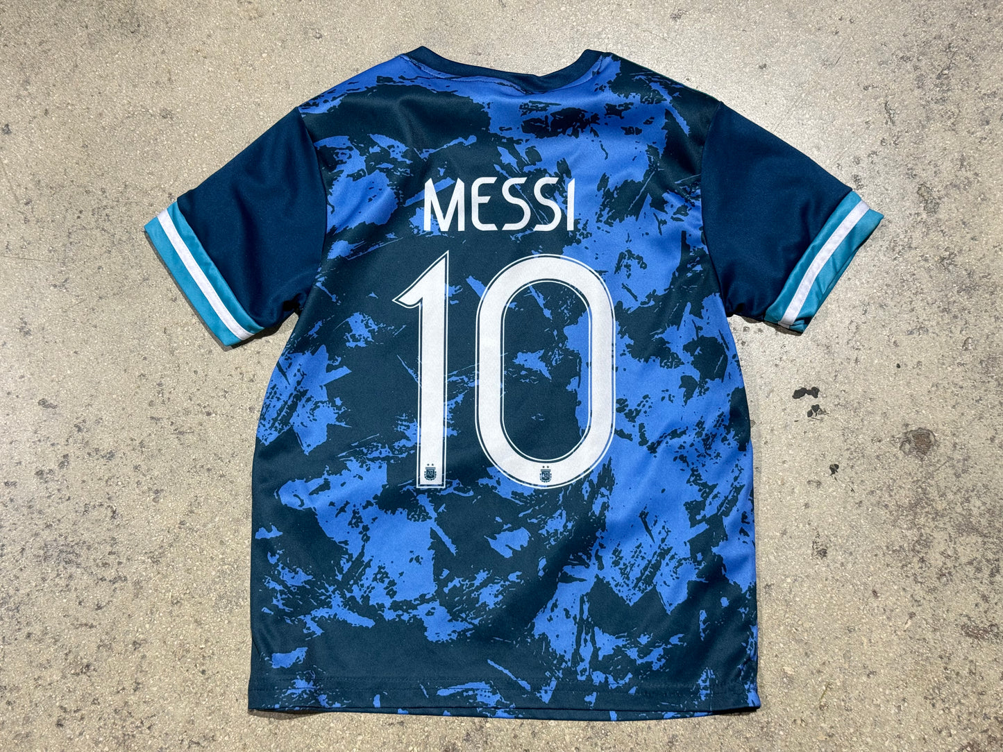 Youth Bootleg Argentina Messi Jersey - Multicolor/Blue Size Youth Medium
