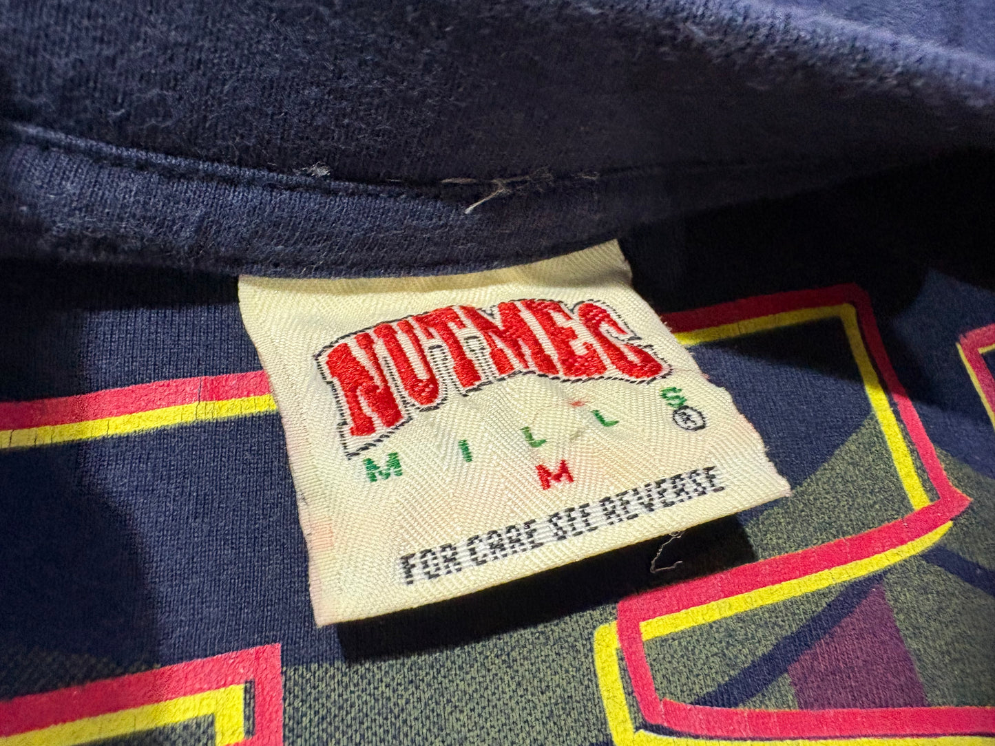 Nutmeg Barcelona FC Spell Out Tee - Navy Size Medium