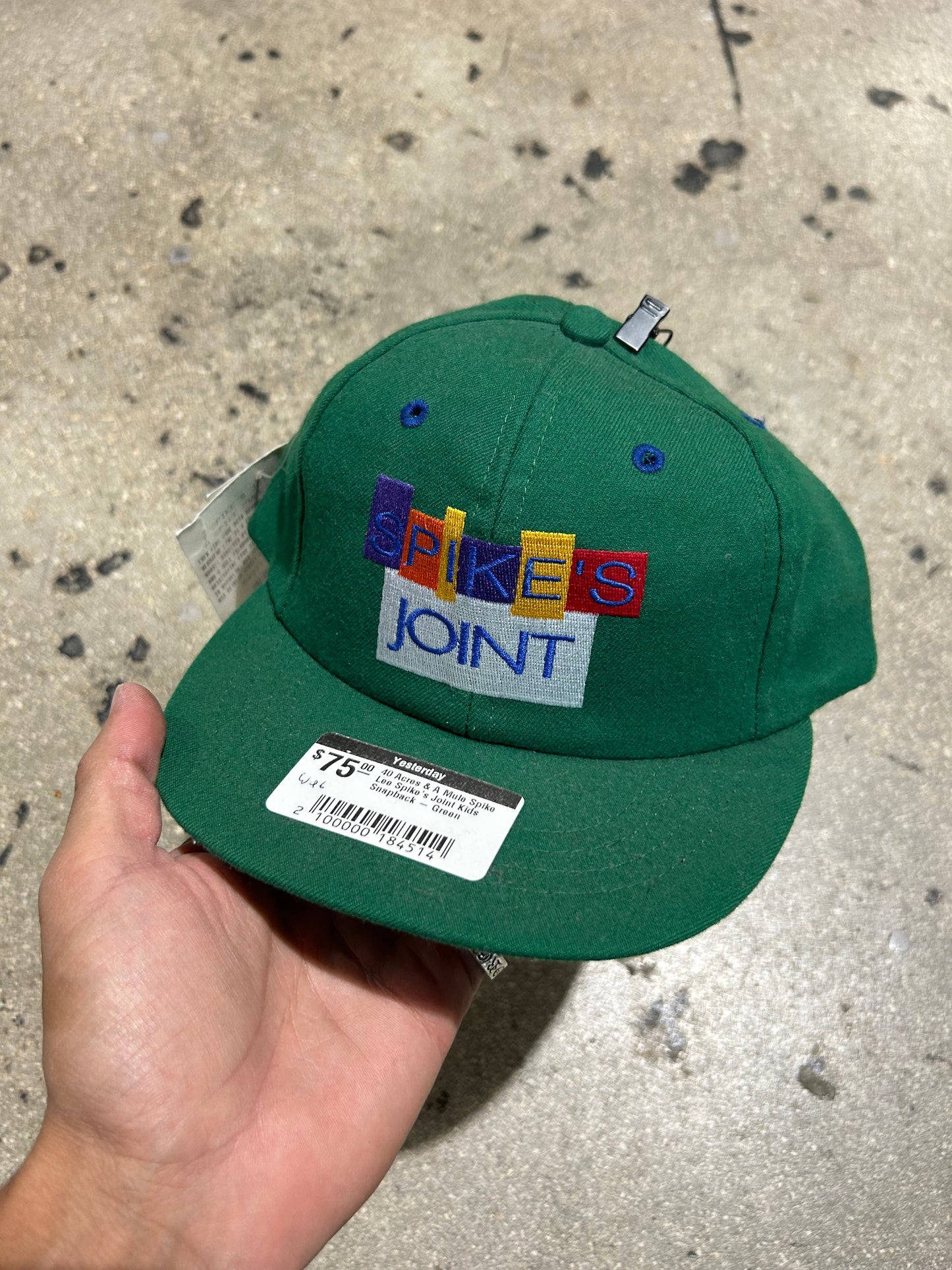 40 Acres & A Mule Spike Lee Spike's Joint Kids Snapback - Green
