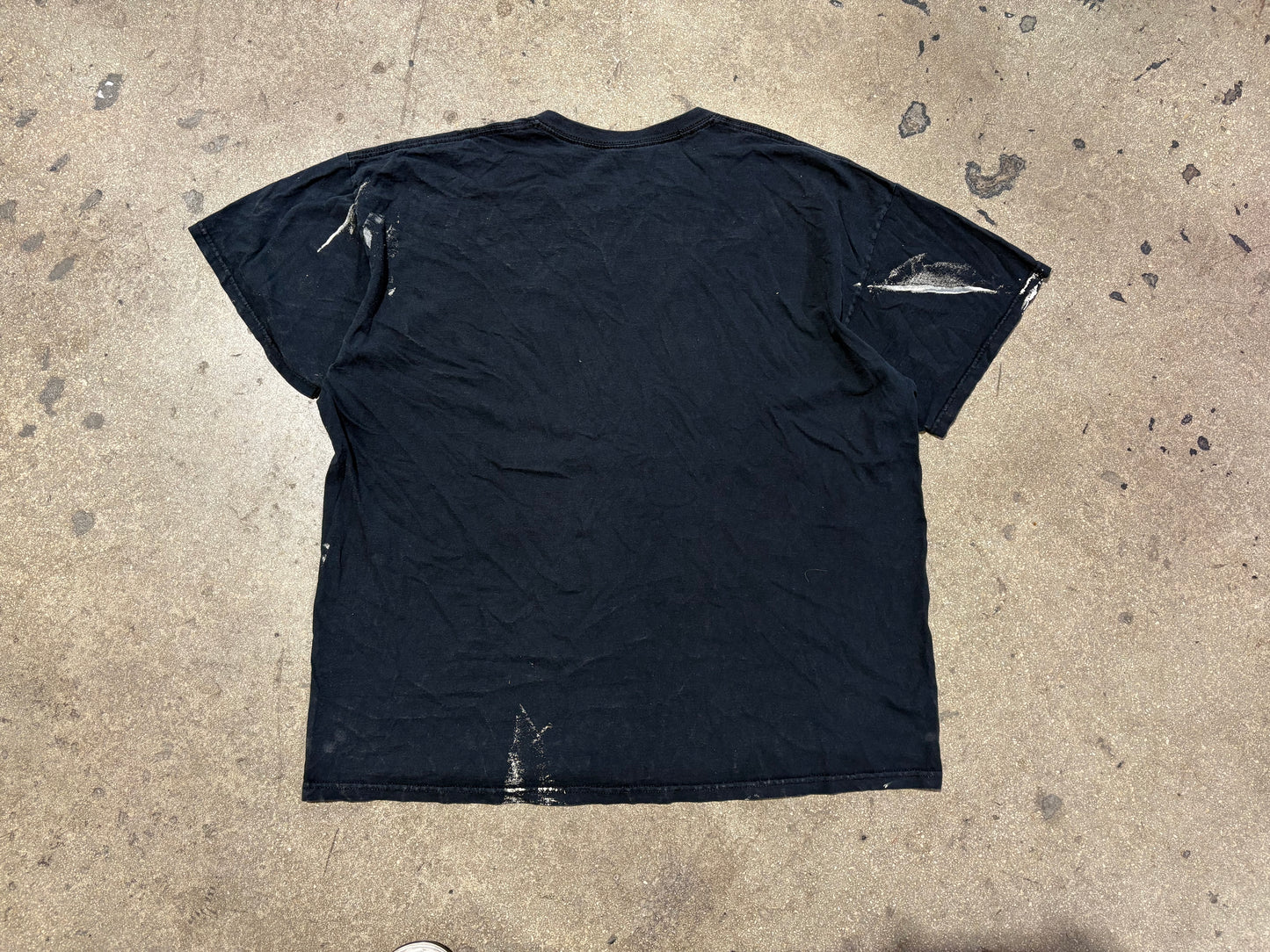 Distressed Bart Simpson I See Dumb People Tee - Faded Black Size XL