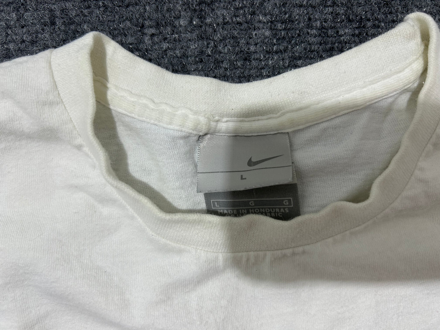 Nike Baseball Tee - White Size Large (con)