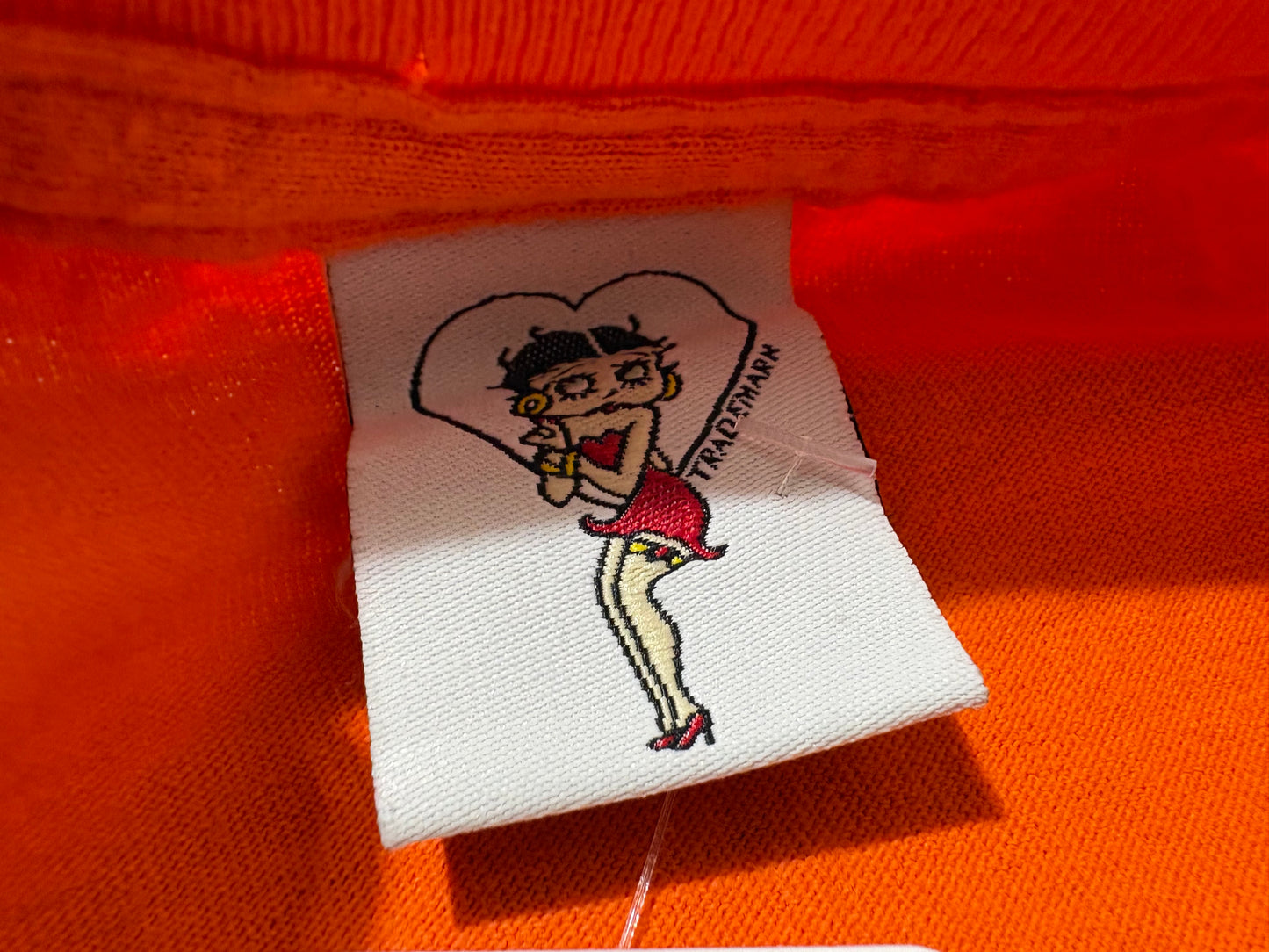 Betty Boo Witch Tee - Orange Size XL