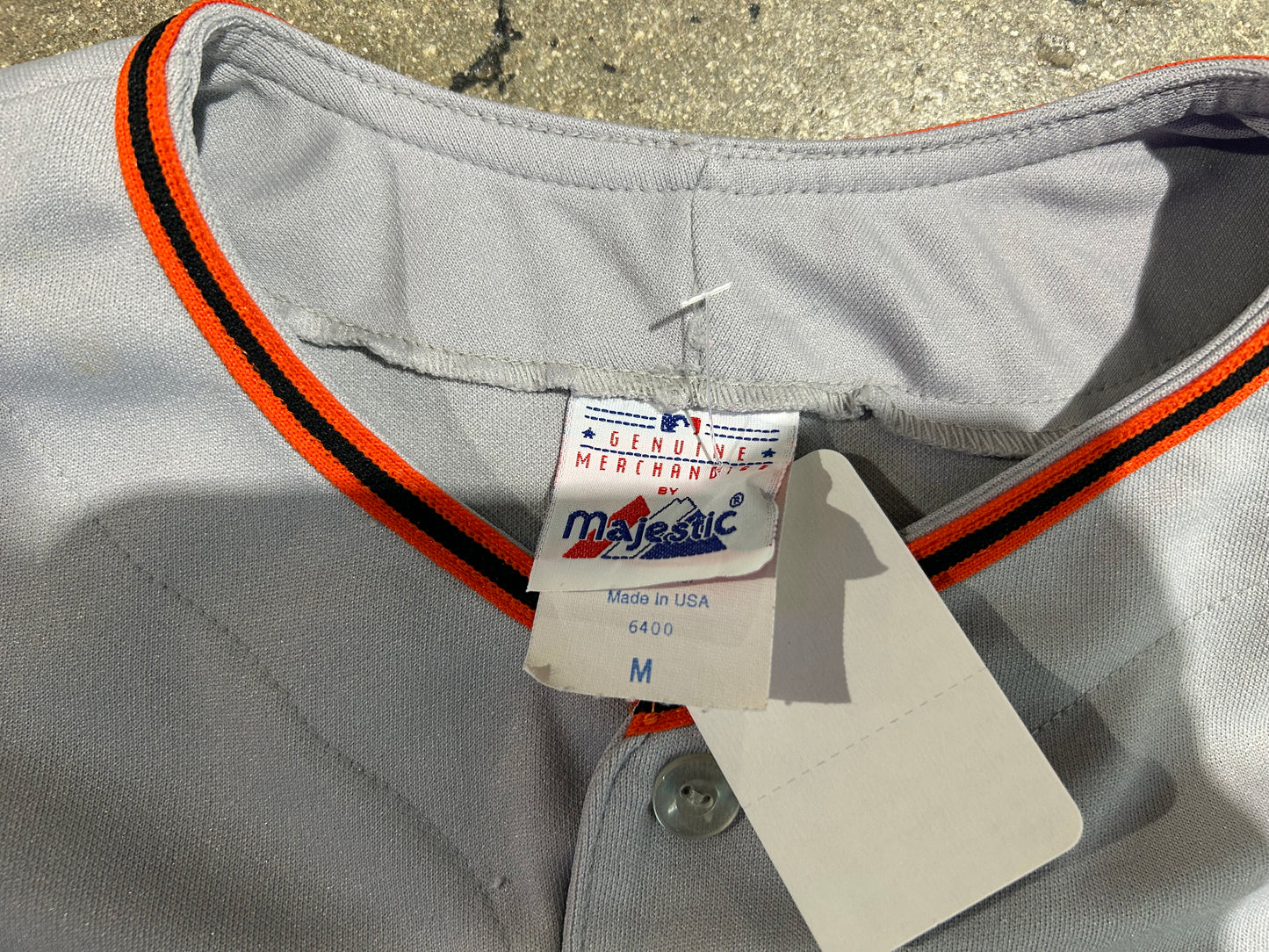 San Francisco Giants Baseball Jersey - Gray/Orange size Medium
