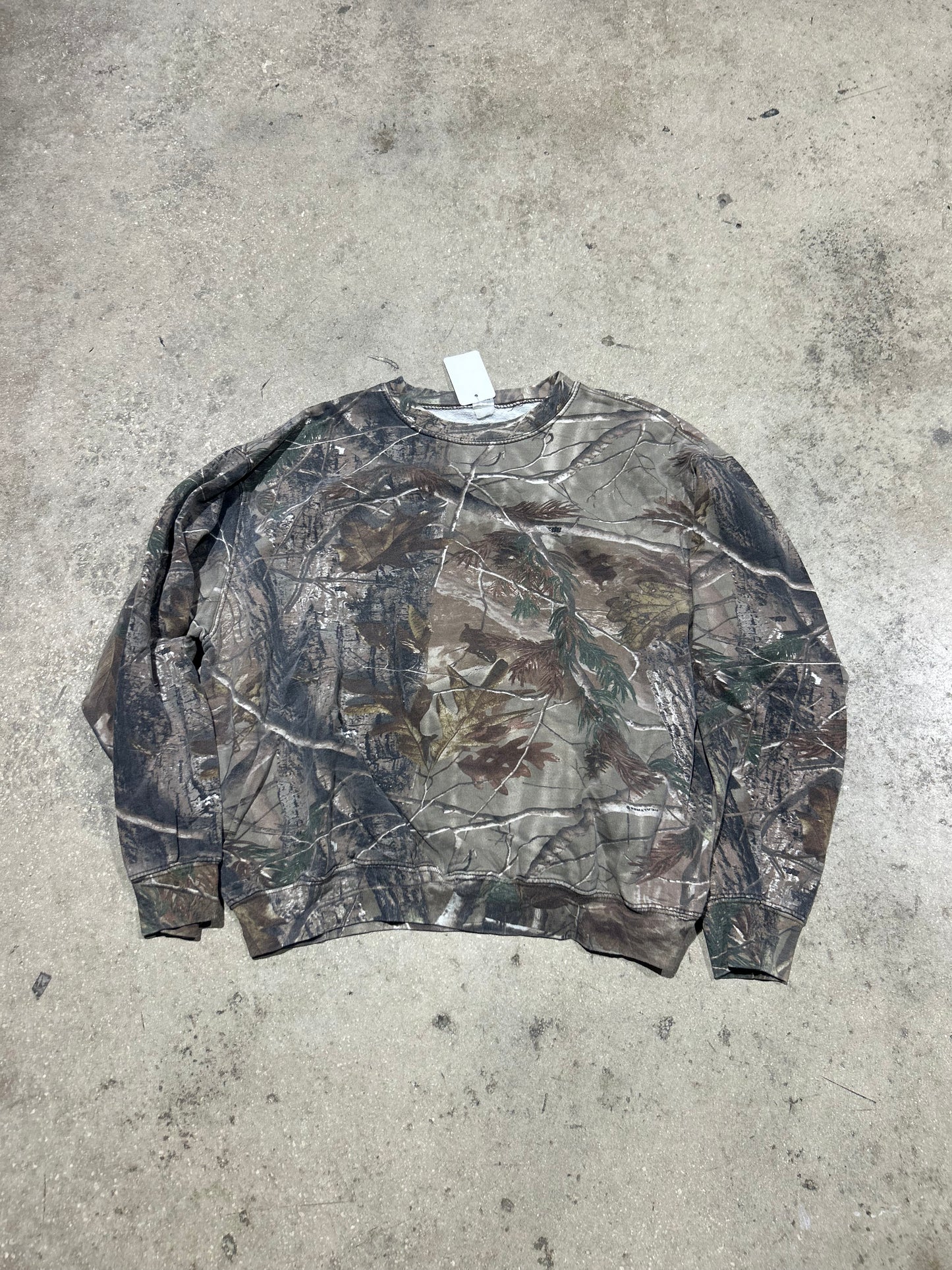 Real Tree Camo Crewneck - Brown Size XL