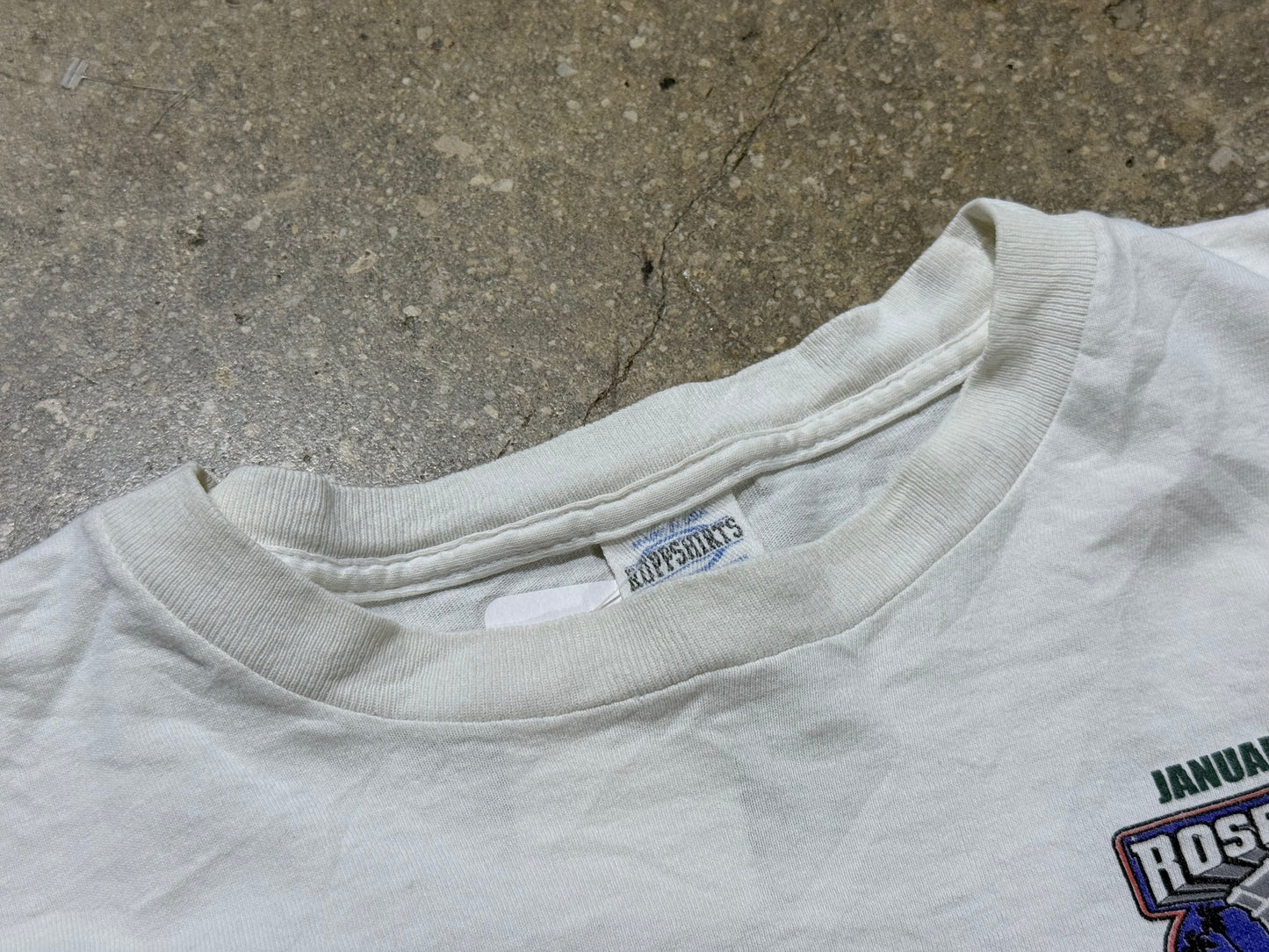 2002 Miami Hurricanes Rose bowl Tee - White Size 2XL