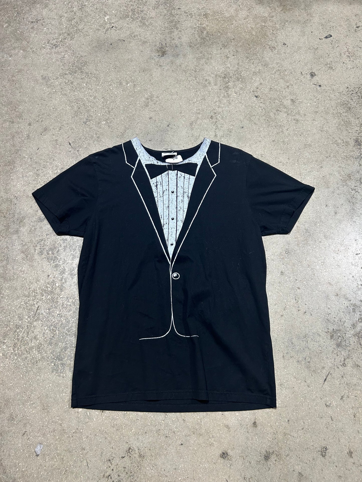 Saint Laurent Suit & Tie Tee - Black Size Small