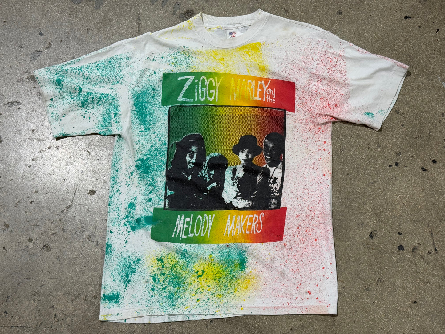 1991 Ziggy Marley And The Melody Makers Tour Tee - White Size XL