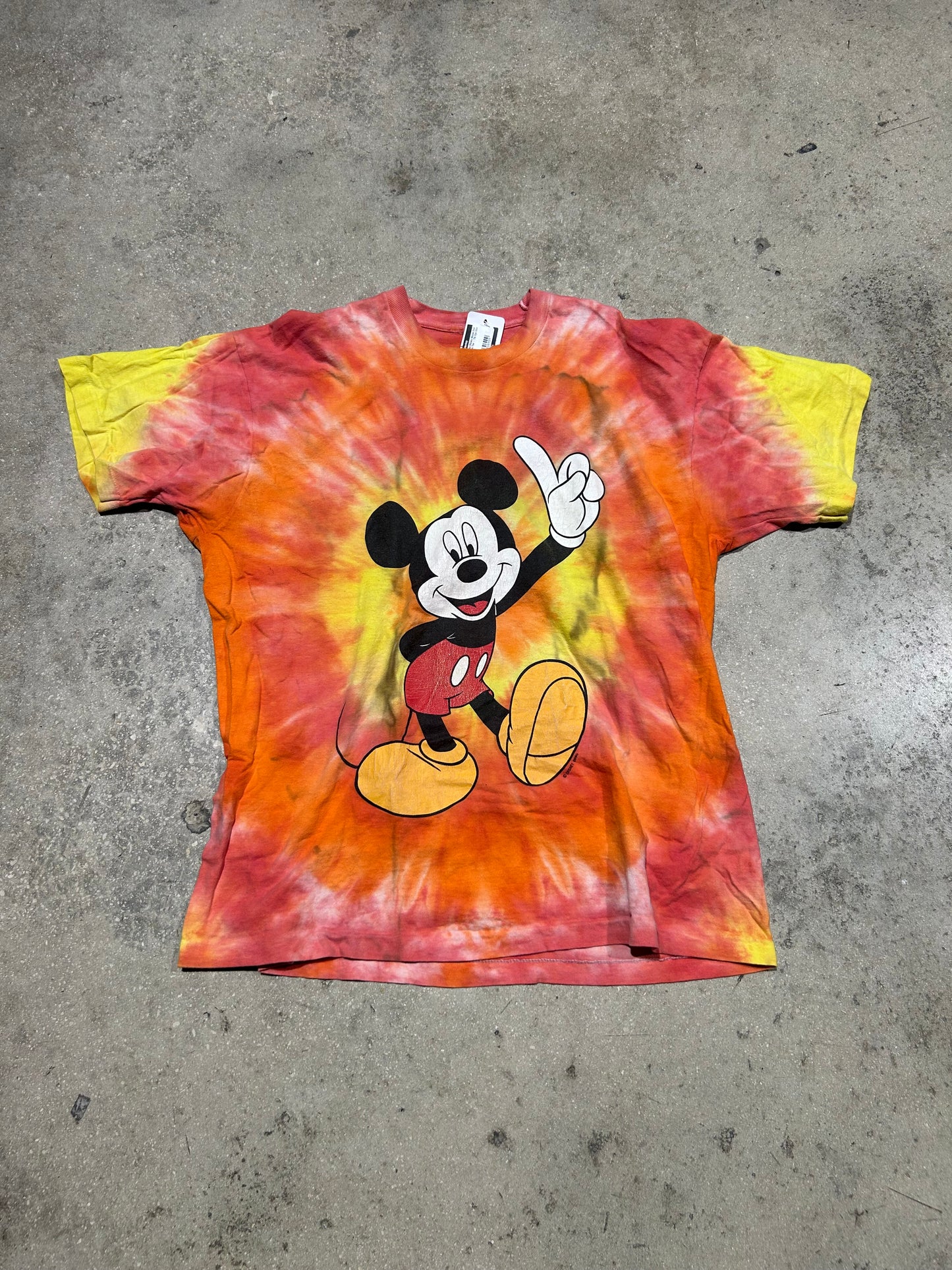 Disney Mickey Mouse One Finger Tee - Tie Dye Size XL