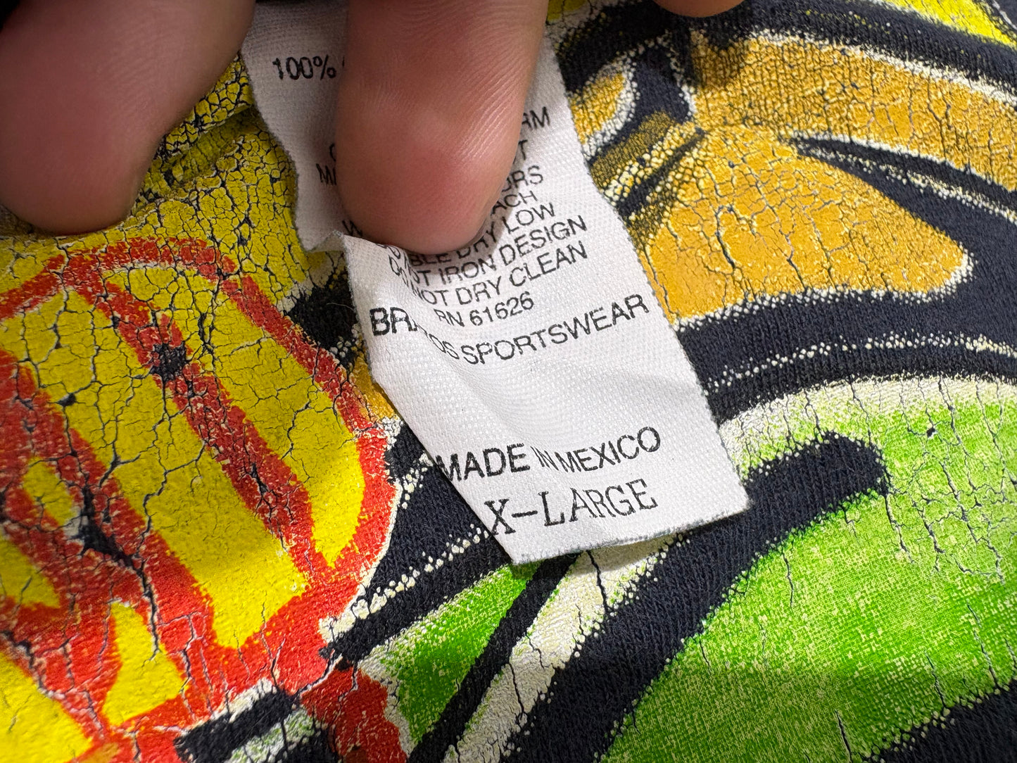 1997 Marvin The Martian Registered Tee - Black Size XL