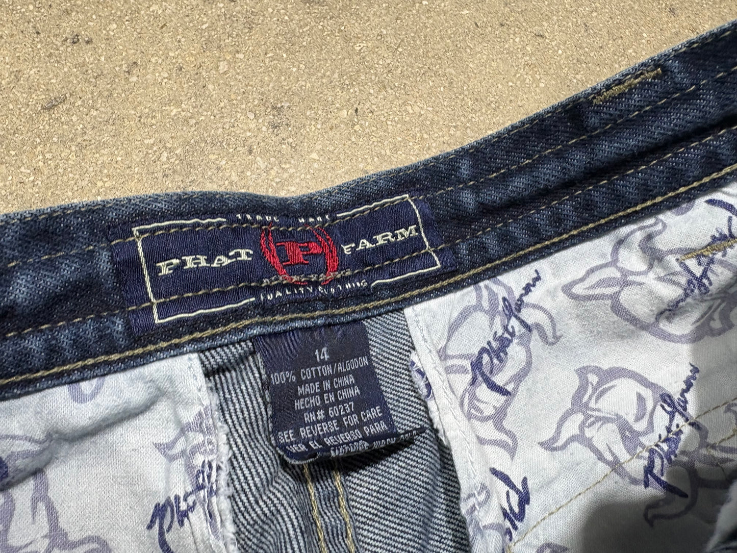Womens Phat Farm Denim Jhorts - Blue Size XS