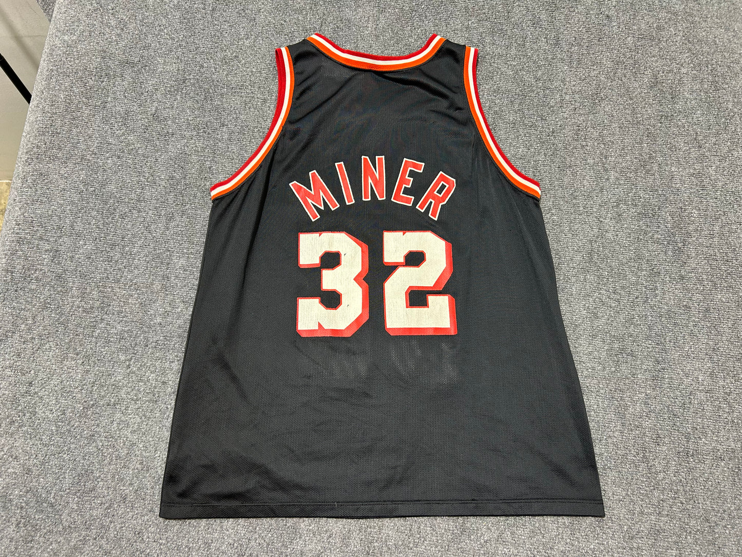 Miami Heat Harold Miner #32 Basketball Jersey - Black Size XL