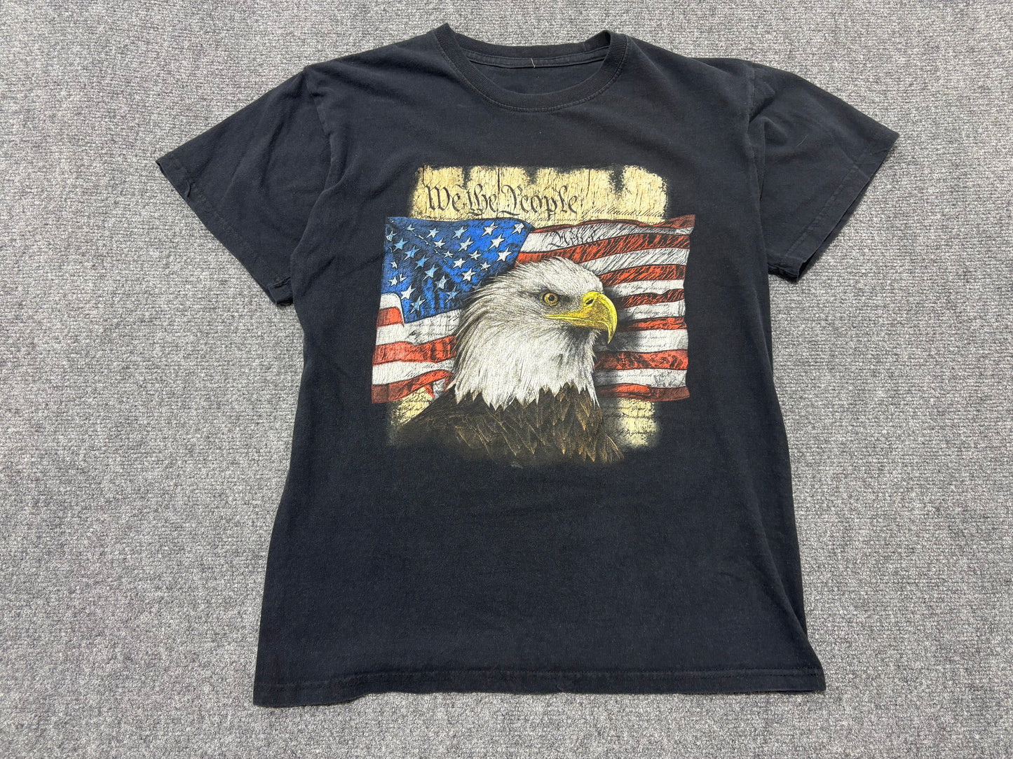 We The People America Tee - Black Size Medium