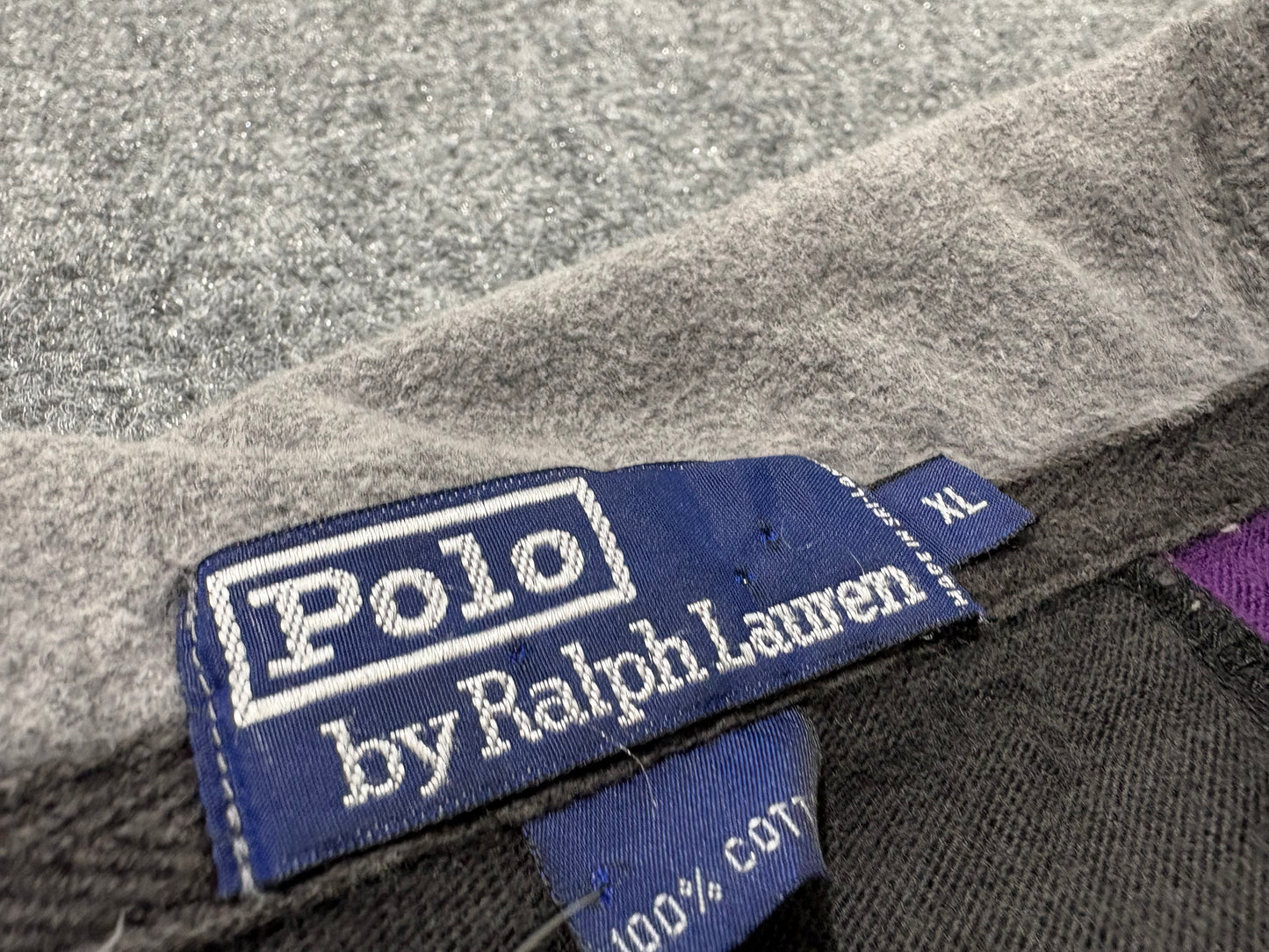 Ralph Lauren Stripped Rugby Polo - Purple/Black Size XL