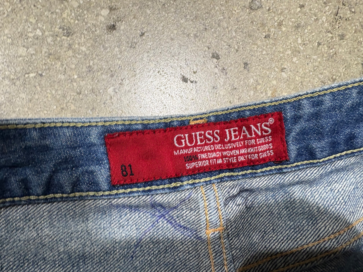 Womens Guess Jeans Mini Skirt - Light Wash Size 24