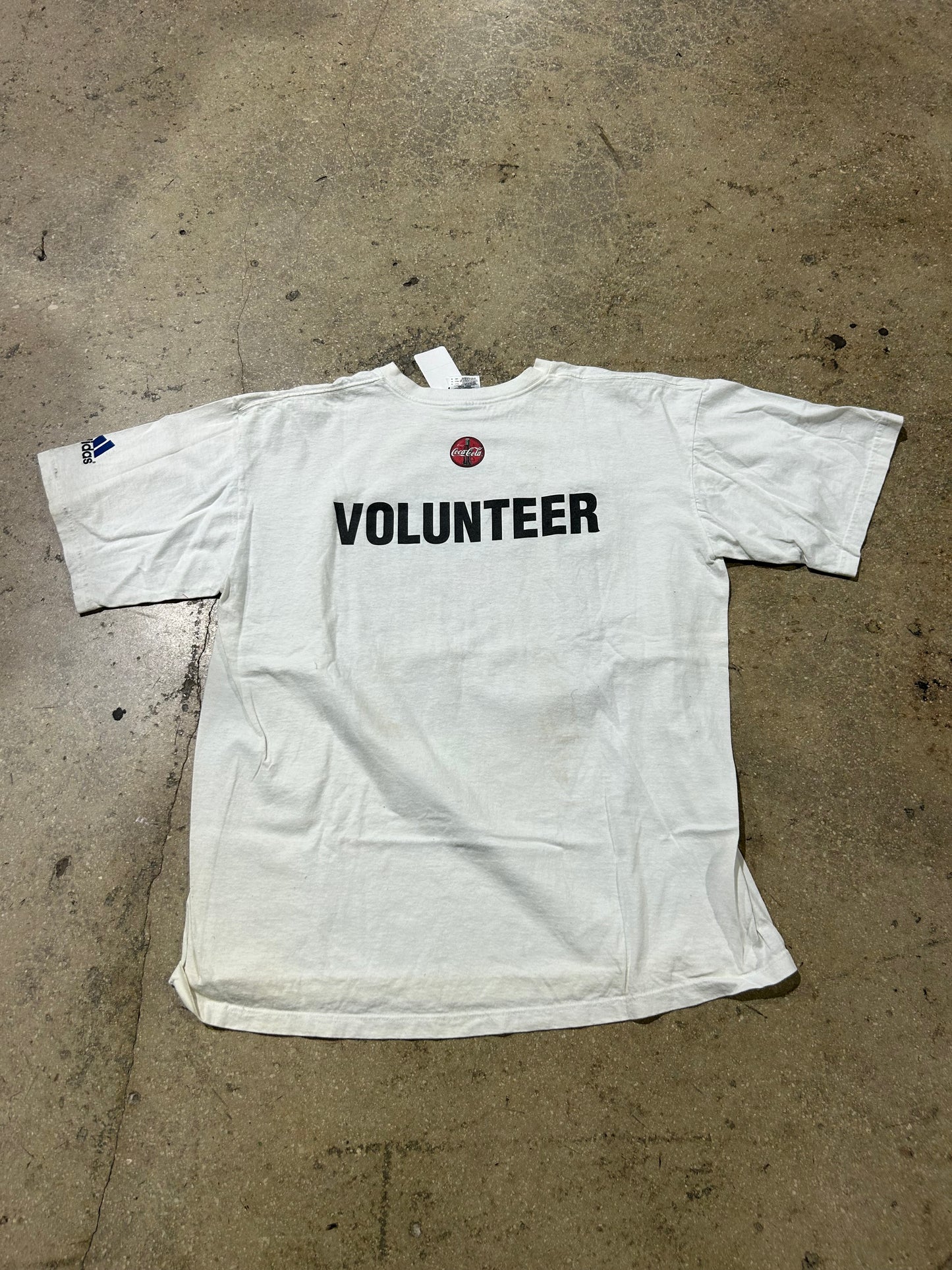 2000 Coca Cola NFL Experience Volunteer Tee - White Size XL