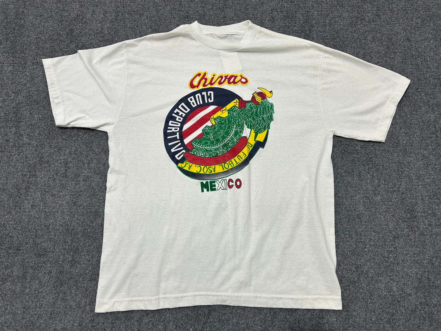 Chivas Mexican Soccer Club Tee - White Size XL