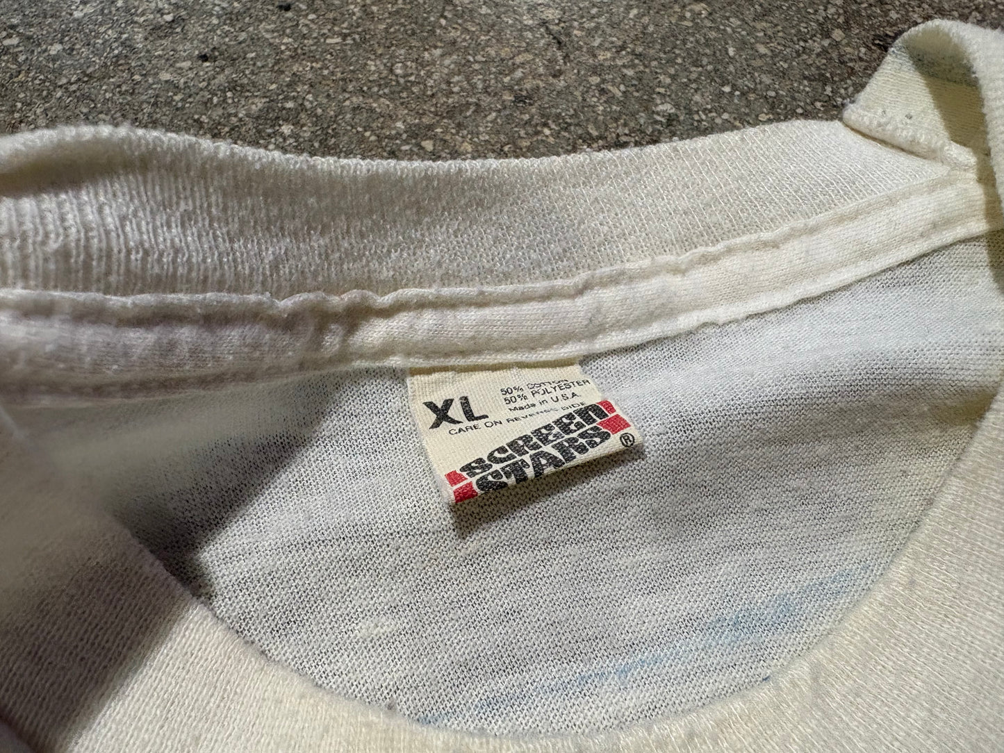 1985 Holmes vs Spinks Boxing Tee - White Size XL
