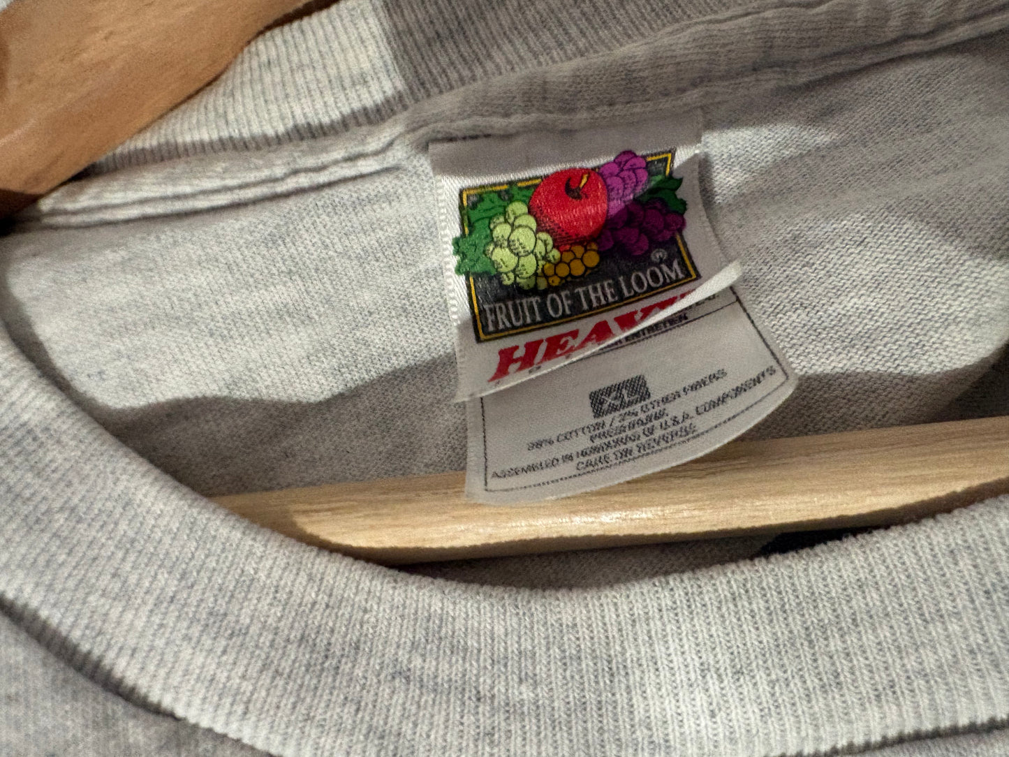 90s NY Window Shopping Tee - Ash Grey Size XL