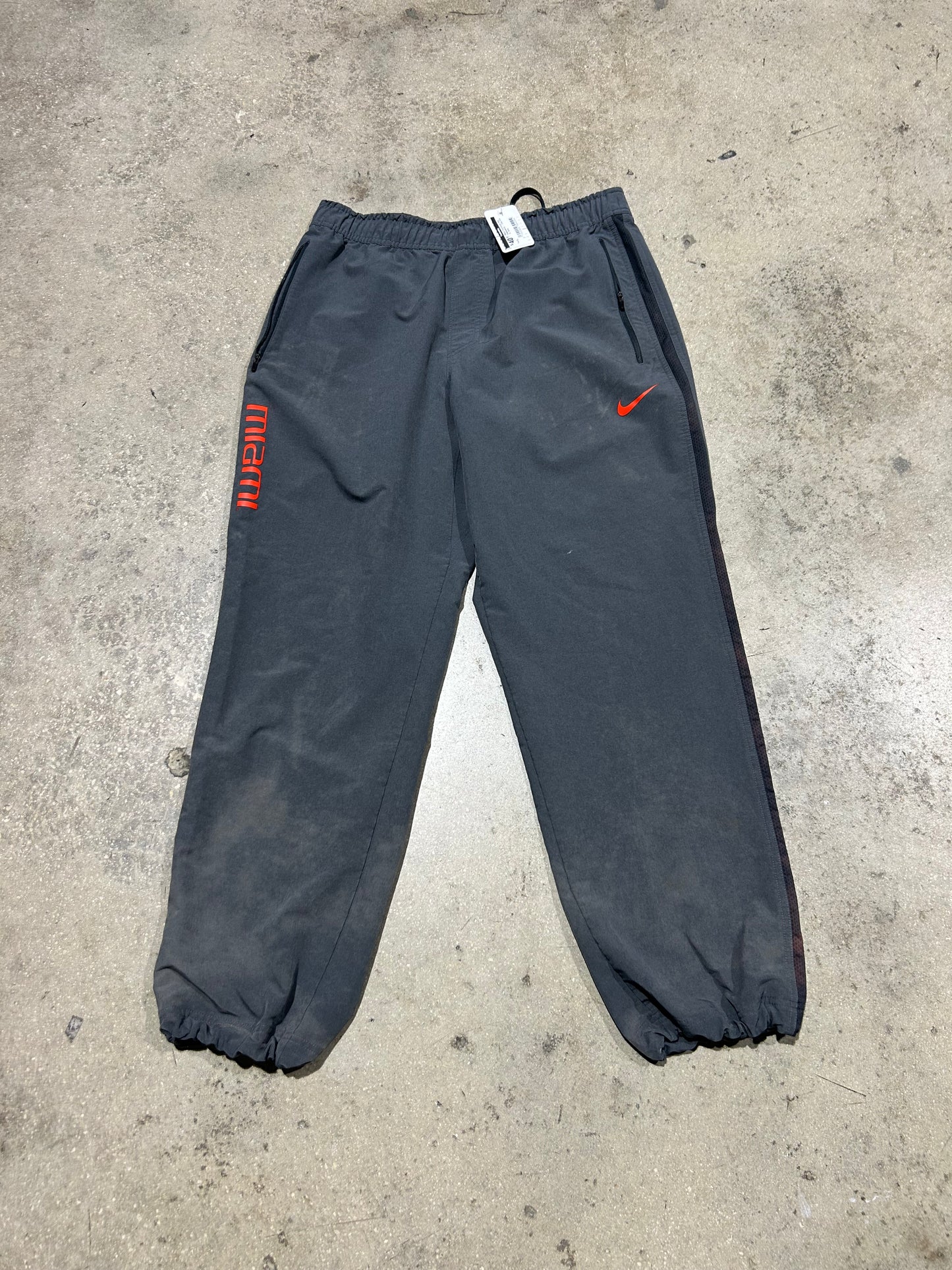 Miami Hurricanes Nike Sweatpants - Gray Size XL