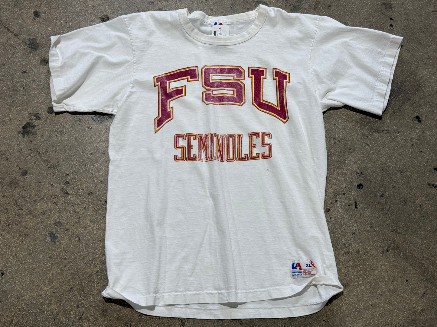 90s UA FSU Seminoles Tee - White Size XL