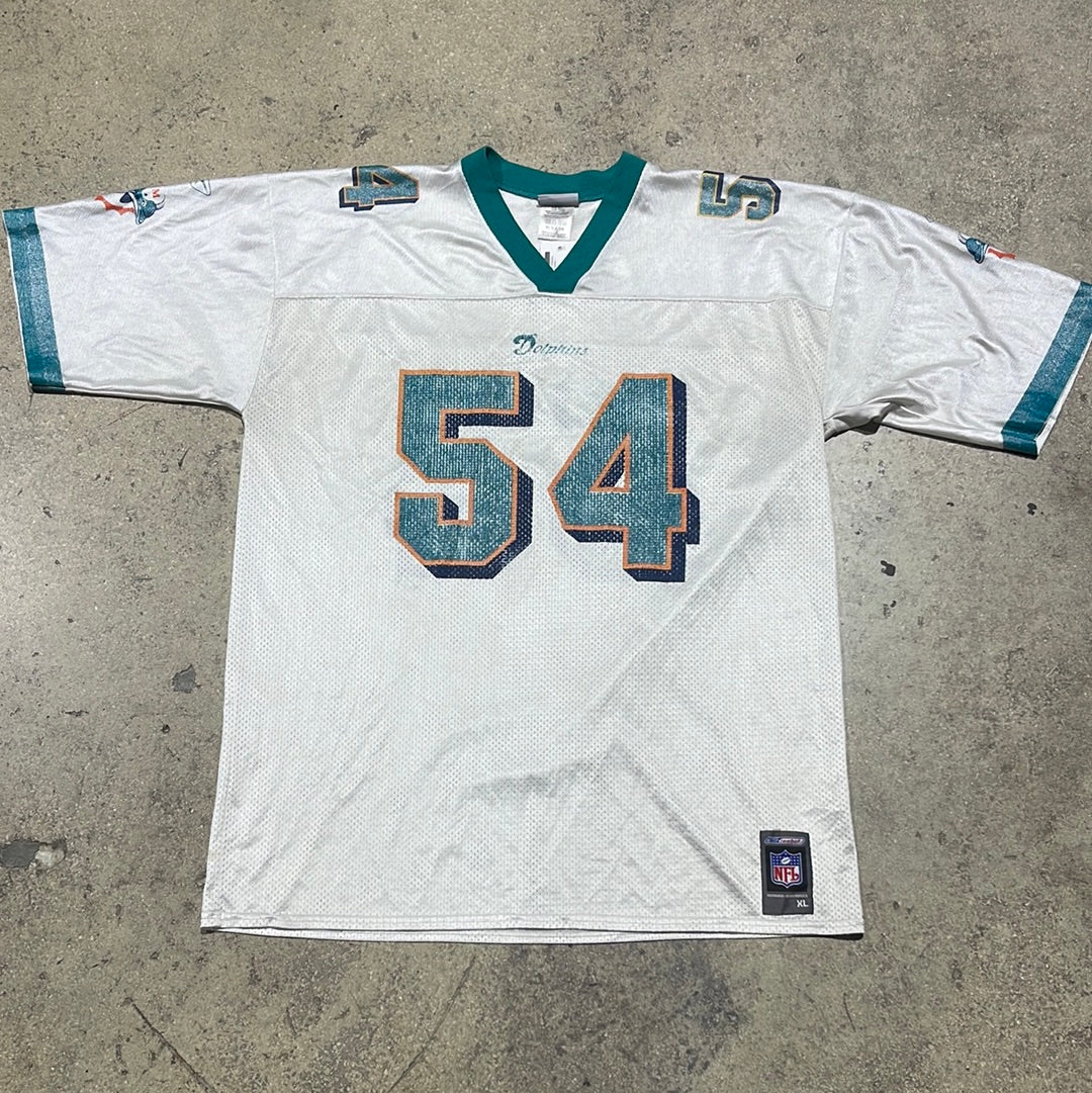 Reebok Miami Dolphins Thomas #54 Jersey - White Size XL