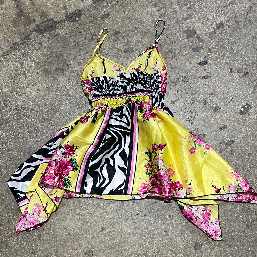 WMNS Sele Mini Dress - Yellow Size Medium