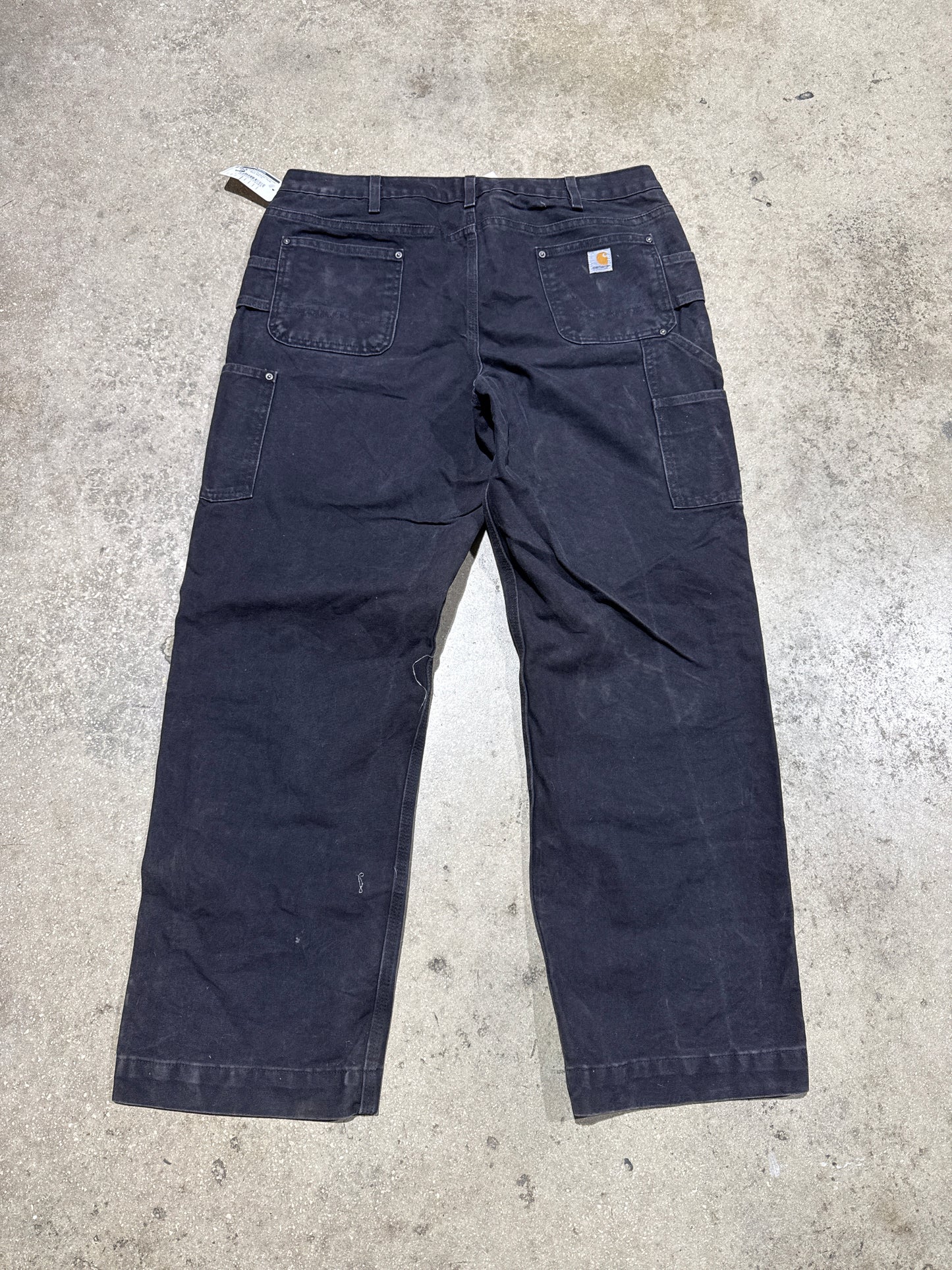 Women's Carhartt Double Knee Carpenter Pants - Black Size 14